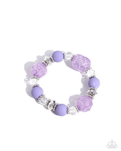 Sweetly Shattered - purple - Paparazzi bracelet