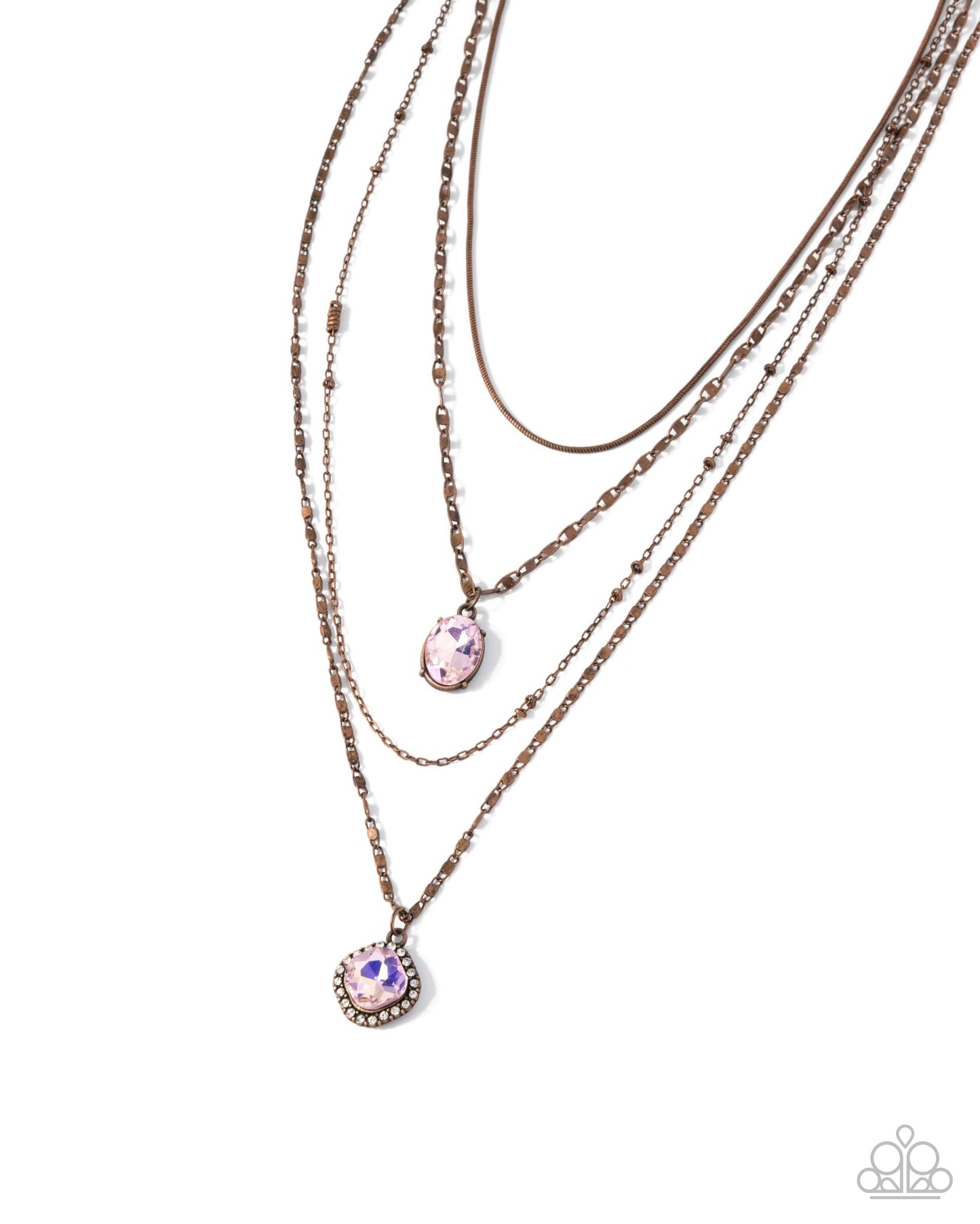 Four-Part Harmony - copper - Paparazzi necklace