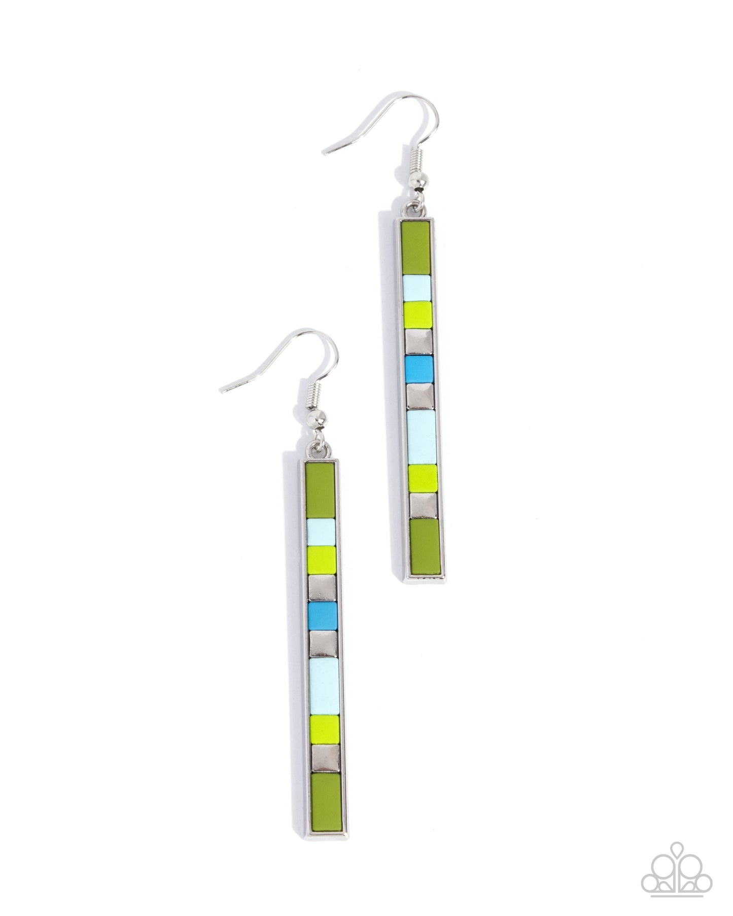 Stacked Summer - green - Paparazzi earrings