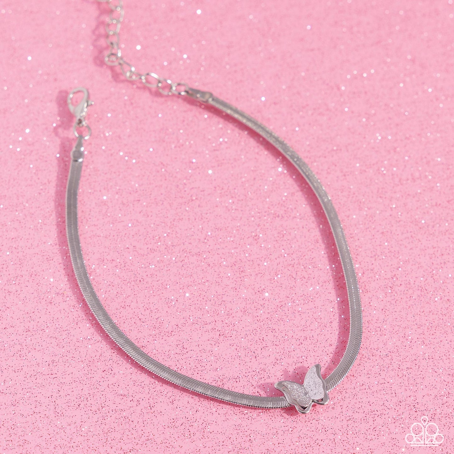 A FLIGHT-ing Chance - silver - Paparazzi anklet