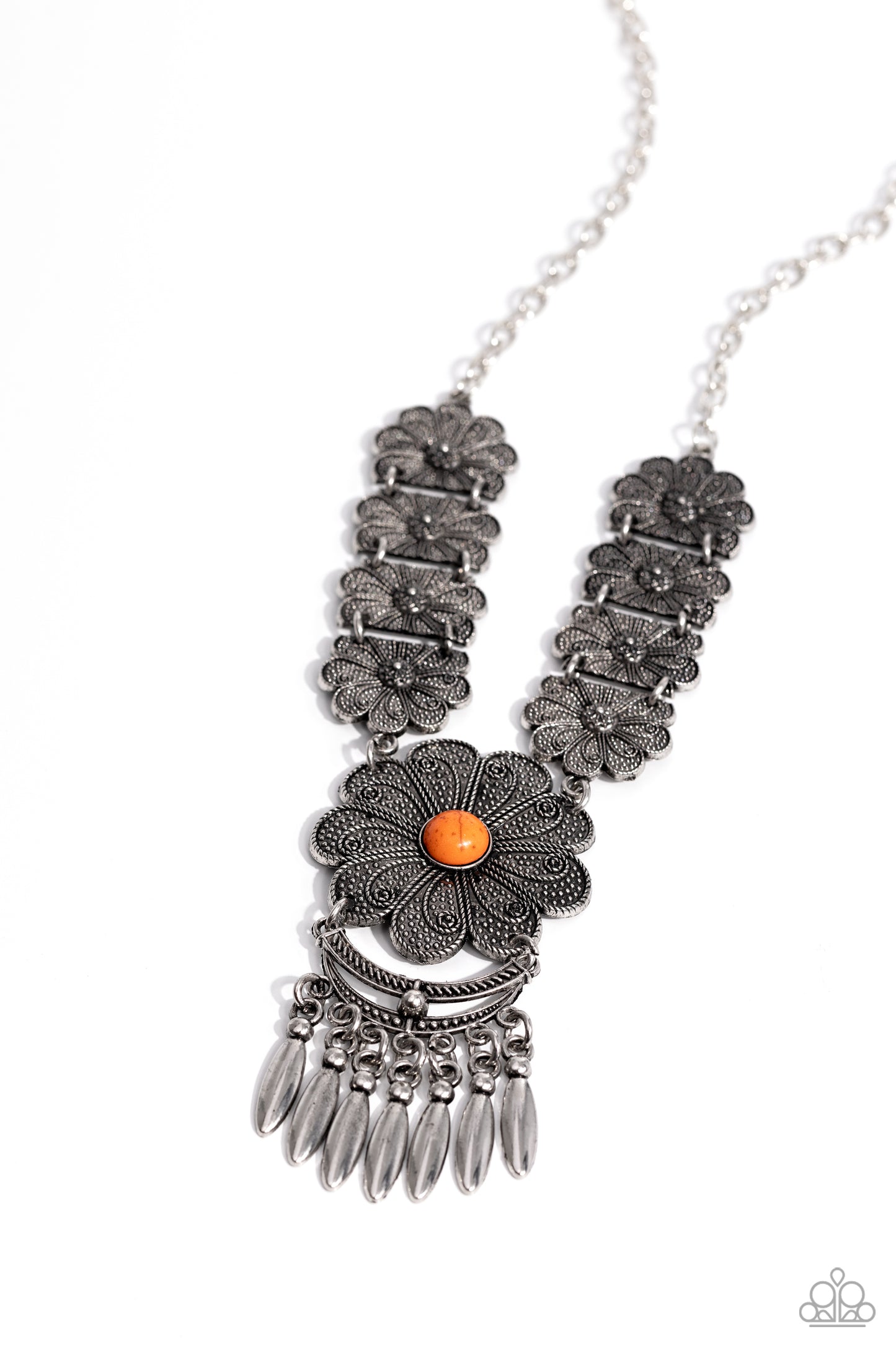A La ROGUE - orange - Paparazzi necklace