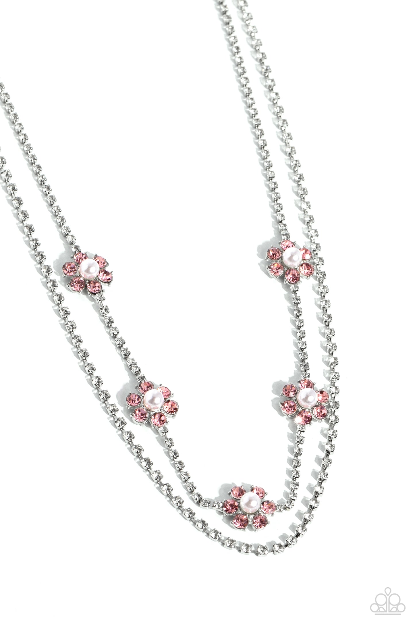 A SQUARE Beauty - pink - Paparazzi necklace