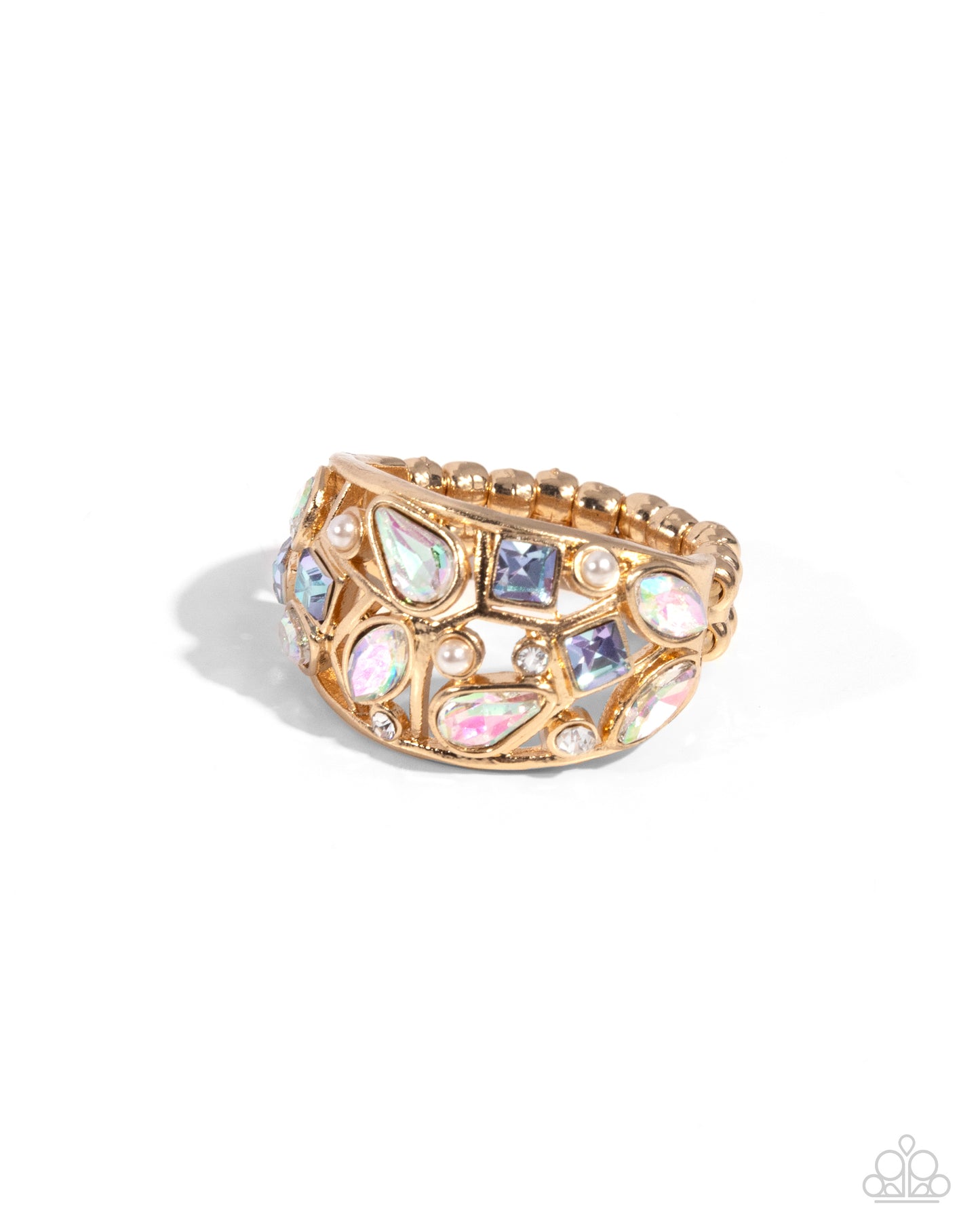 Abstract Accuracy - gold - Paparazzi ring