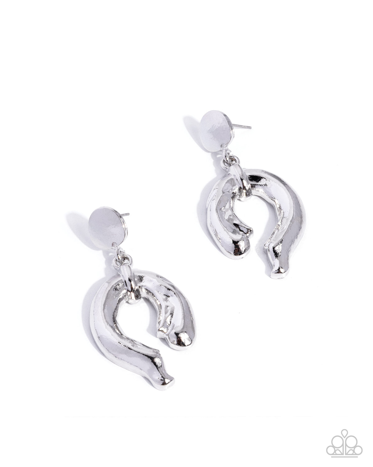 Abstract Advice - silver - Paparazzi earrings