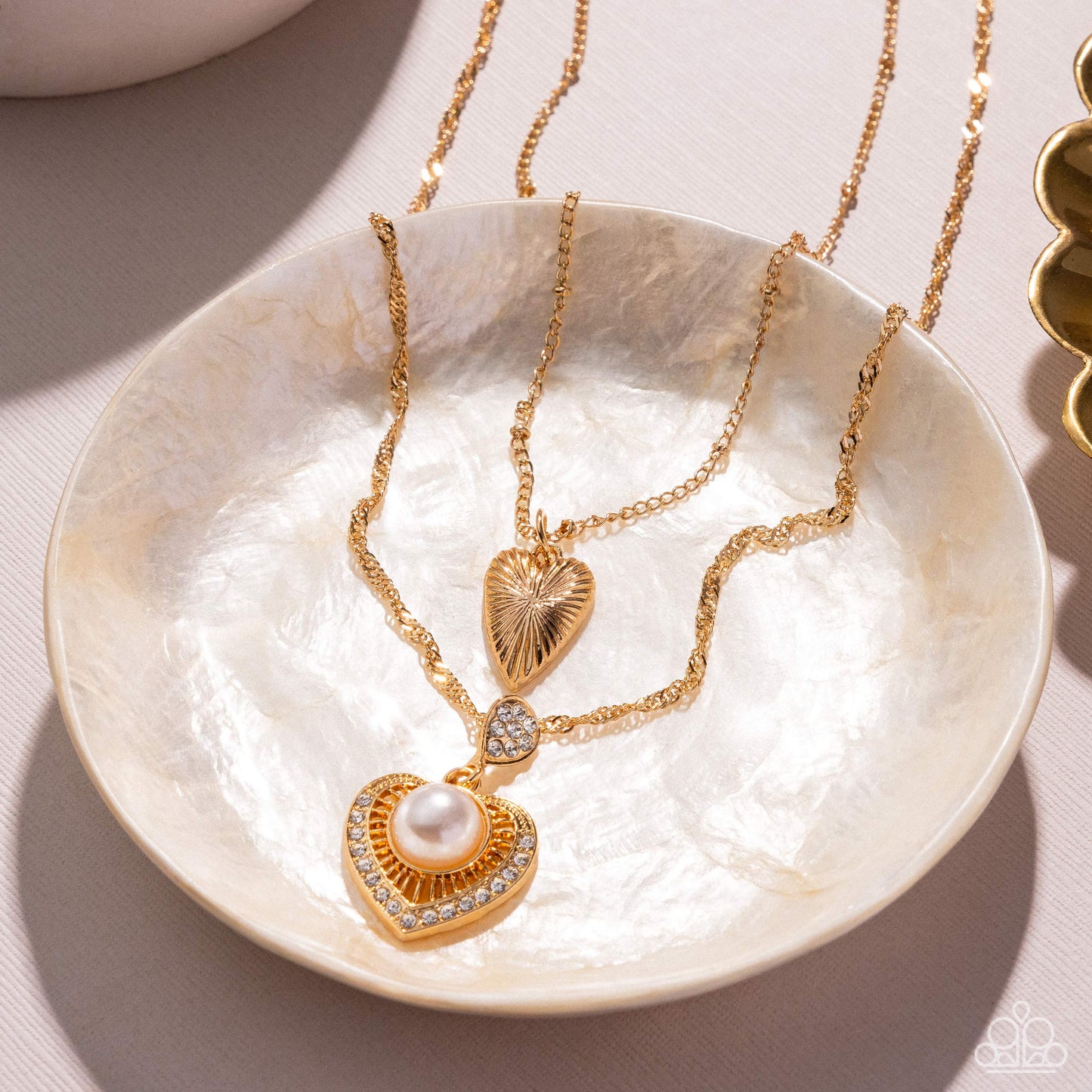 Abstract Affection - gold - Paparazzi necklace
