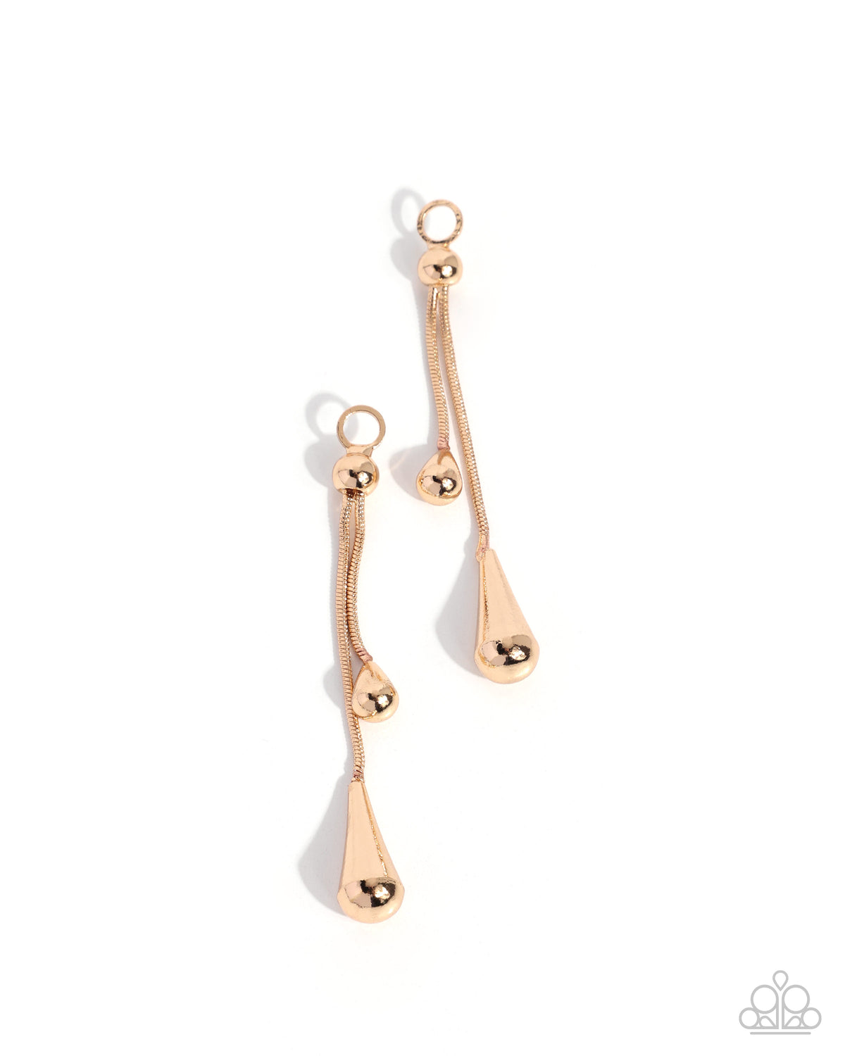 Abstract Assist - gold - Paparazzi earring charms
