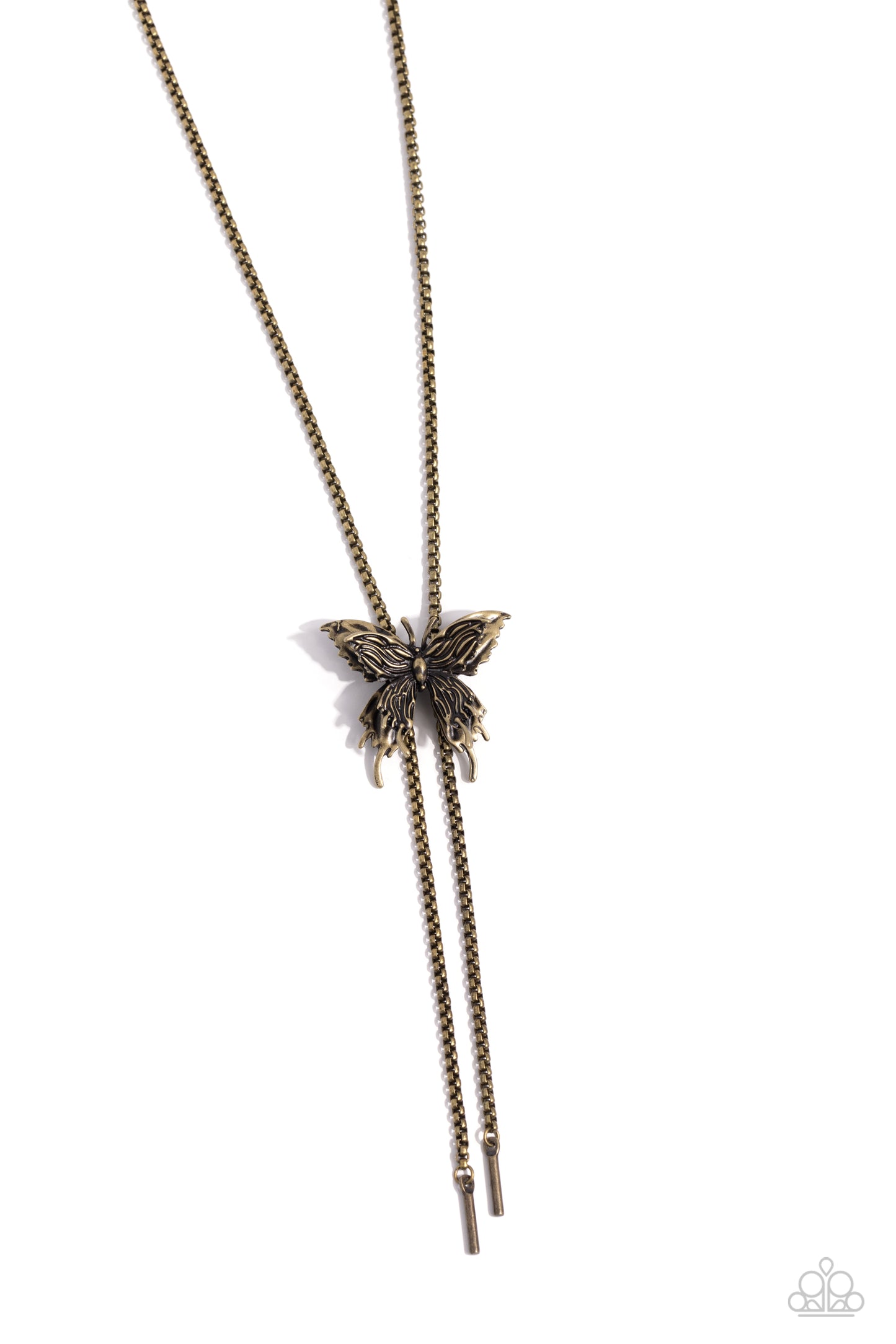 Adjustable Acclaim - brass - Paparazzi necklace