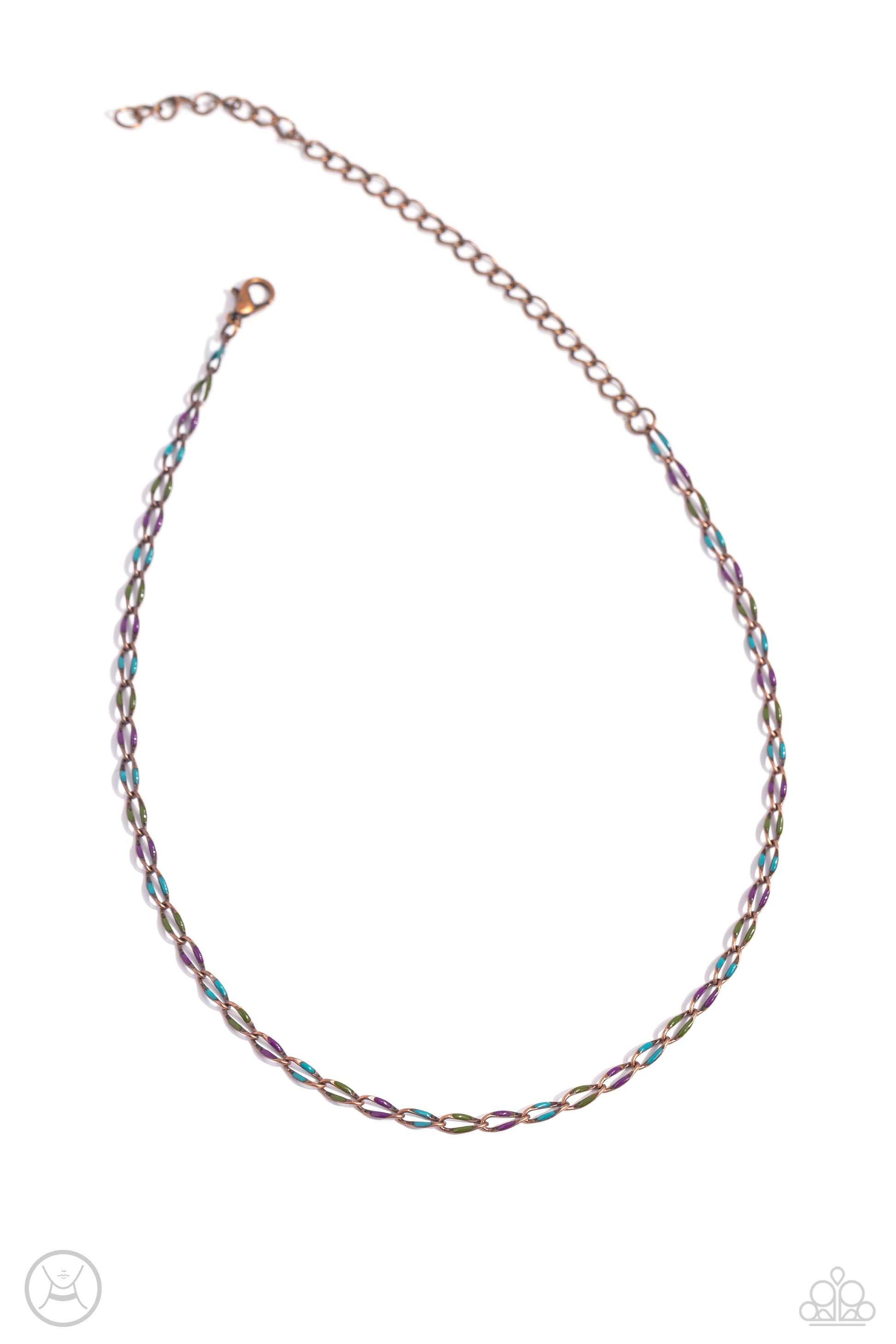 Admirable Accents - copper - Paparazzi necklace
