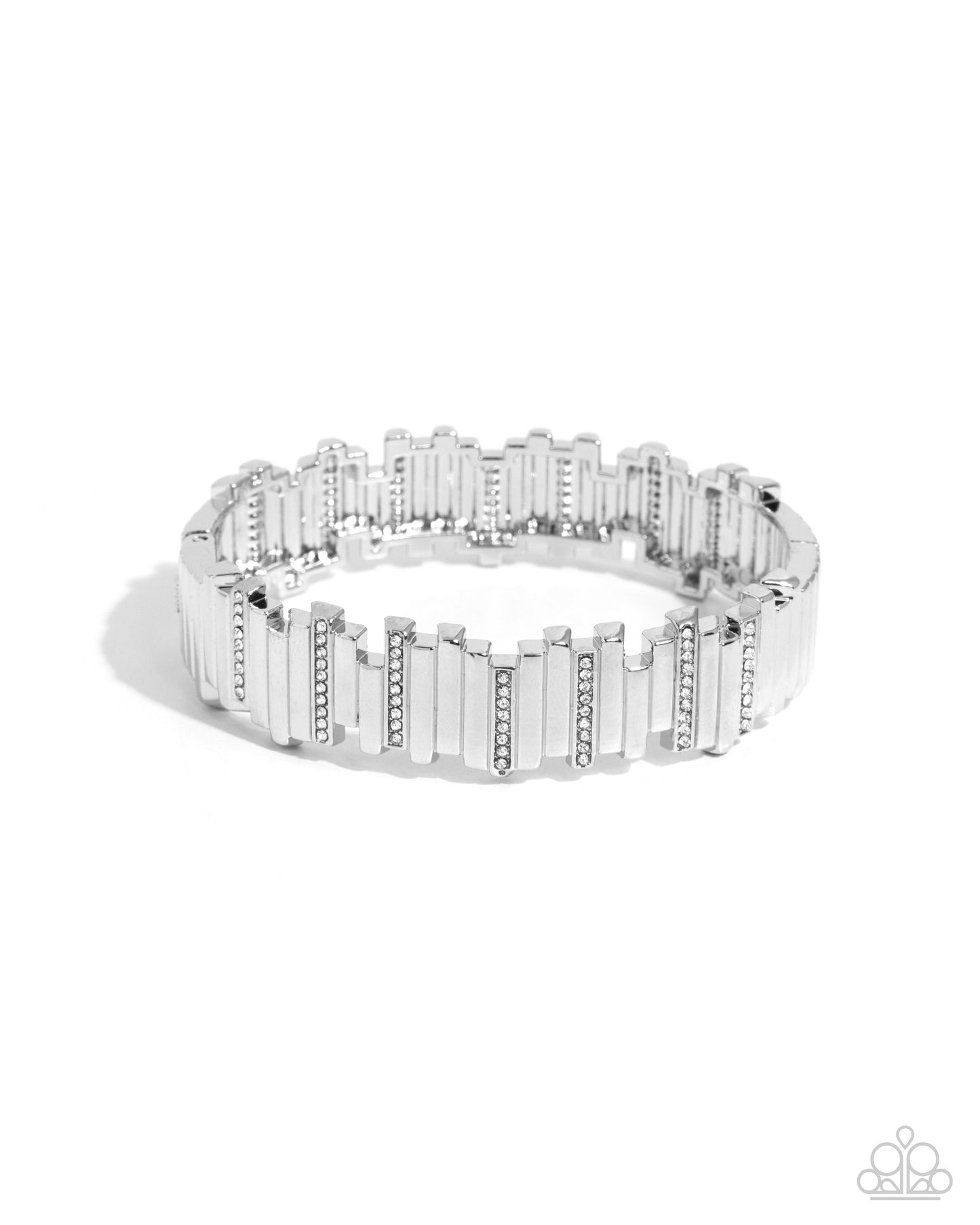 Admirably Aligned - white - Paparazzi bracelet