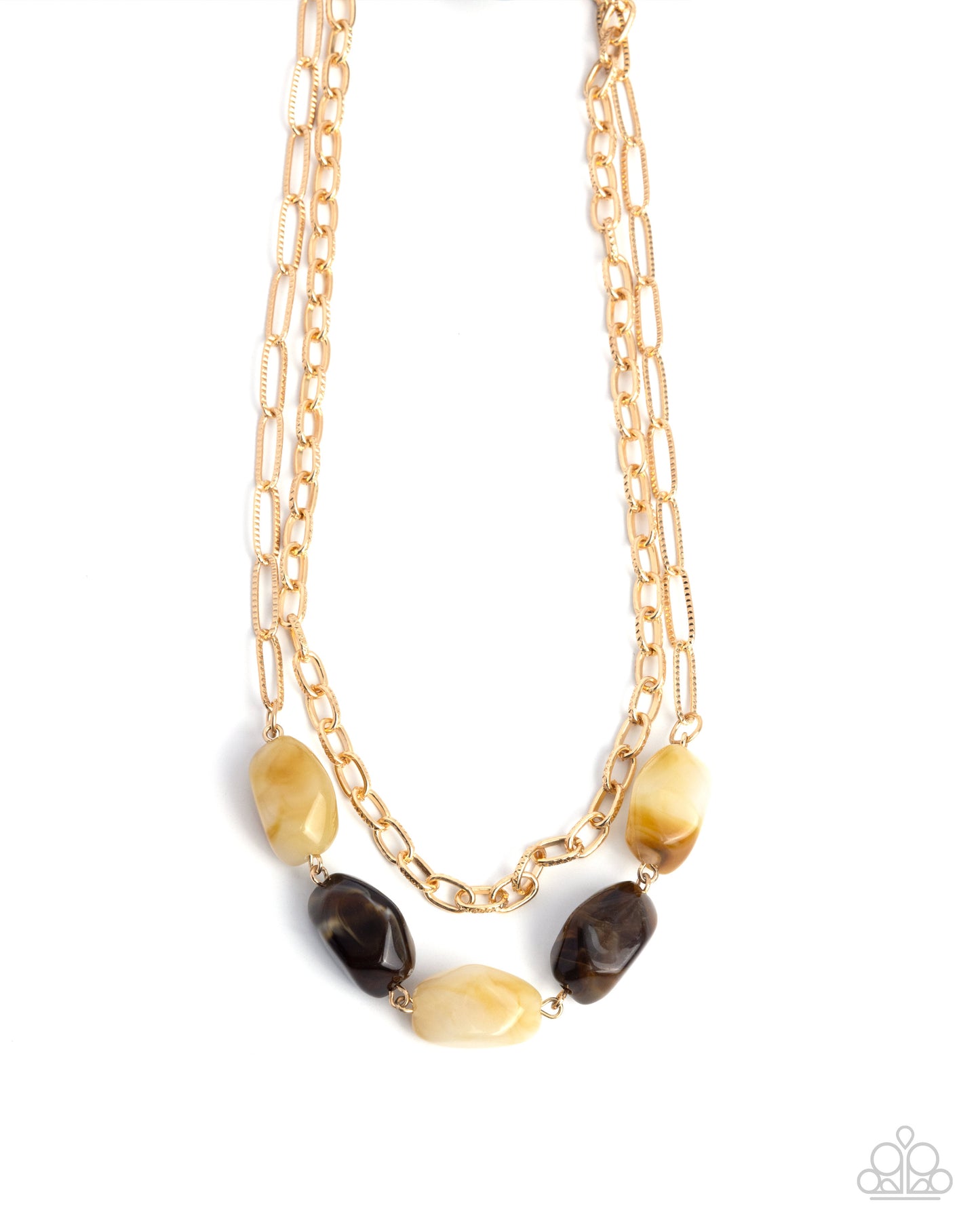 Adorable Acrylics - brown - Paparazzi necklace