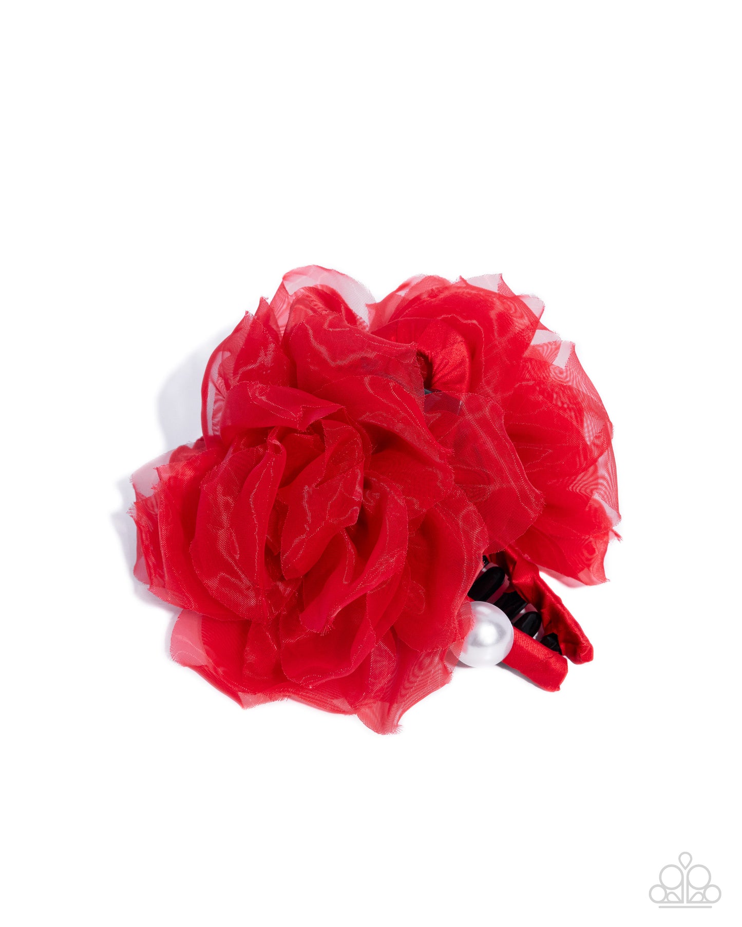 Adorable Applique - red - Paparazzi hair clip
