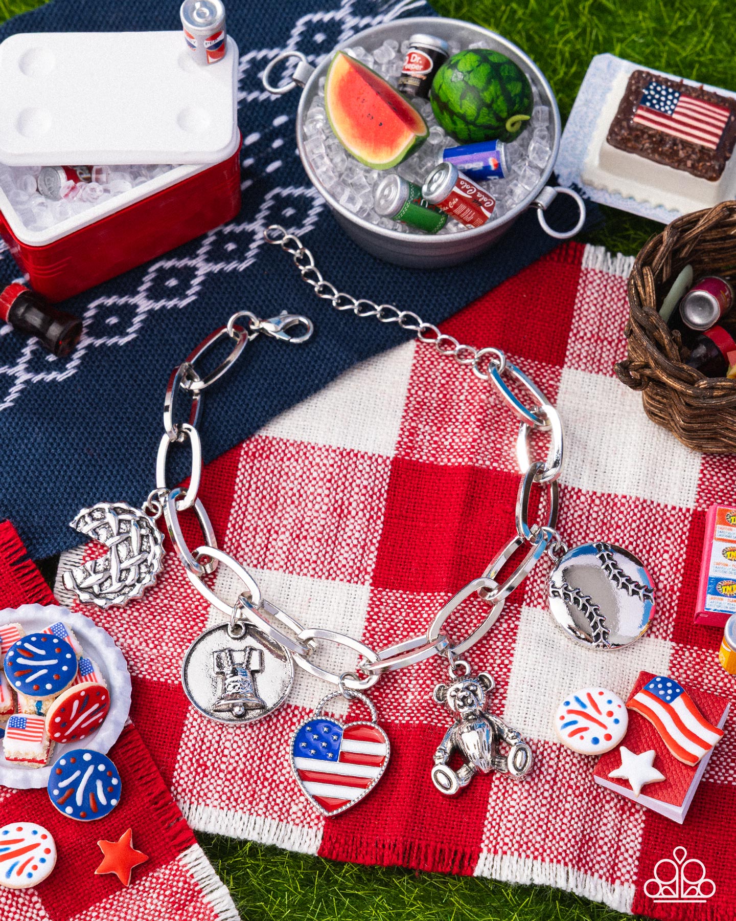 Adorably All American - red - Paparazzi bracelet