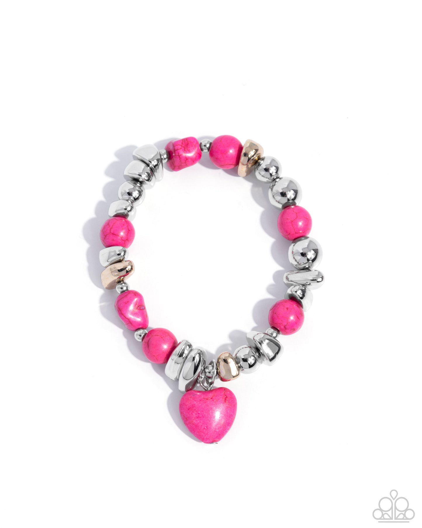 Adorably Asymmetrical - pink - Paparazzi bracelet