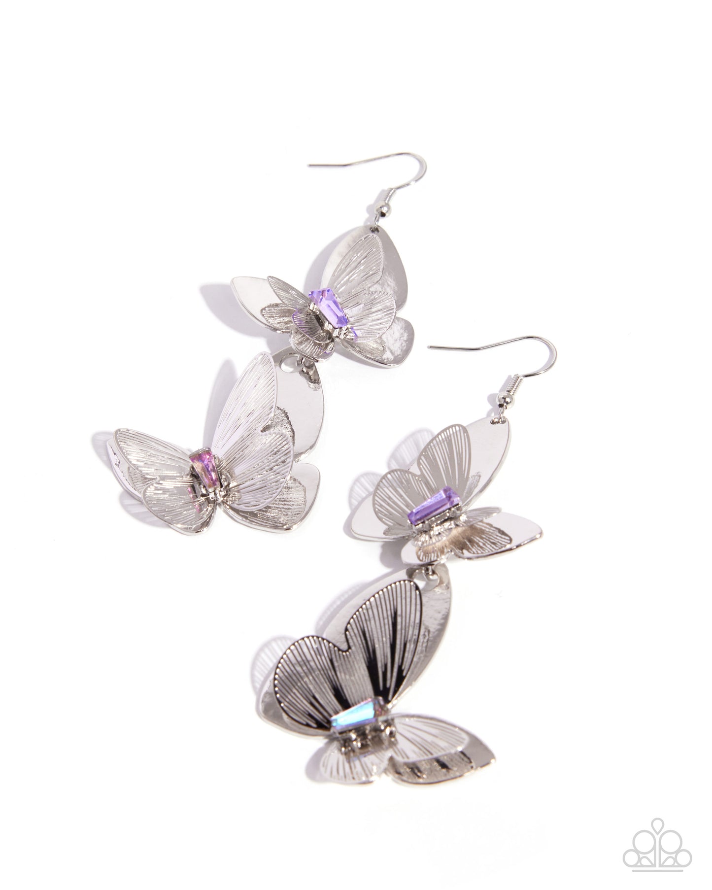 Aerial Accuracy - purple - Paparazzi earrings