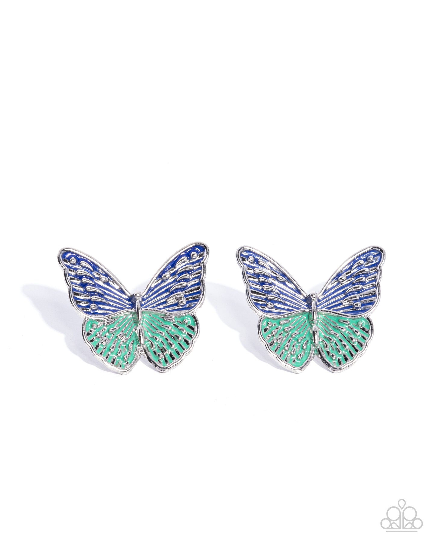 Aerial Appreciation - blue - Paparazzi earrings
