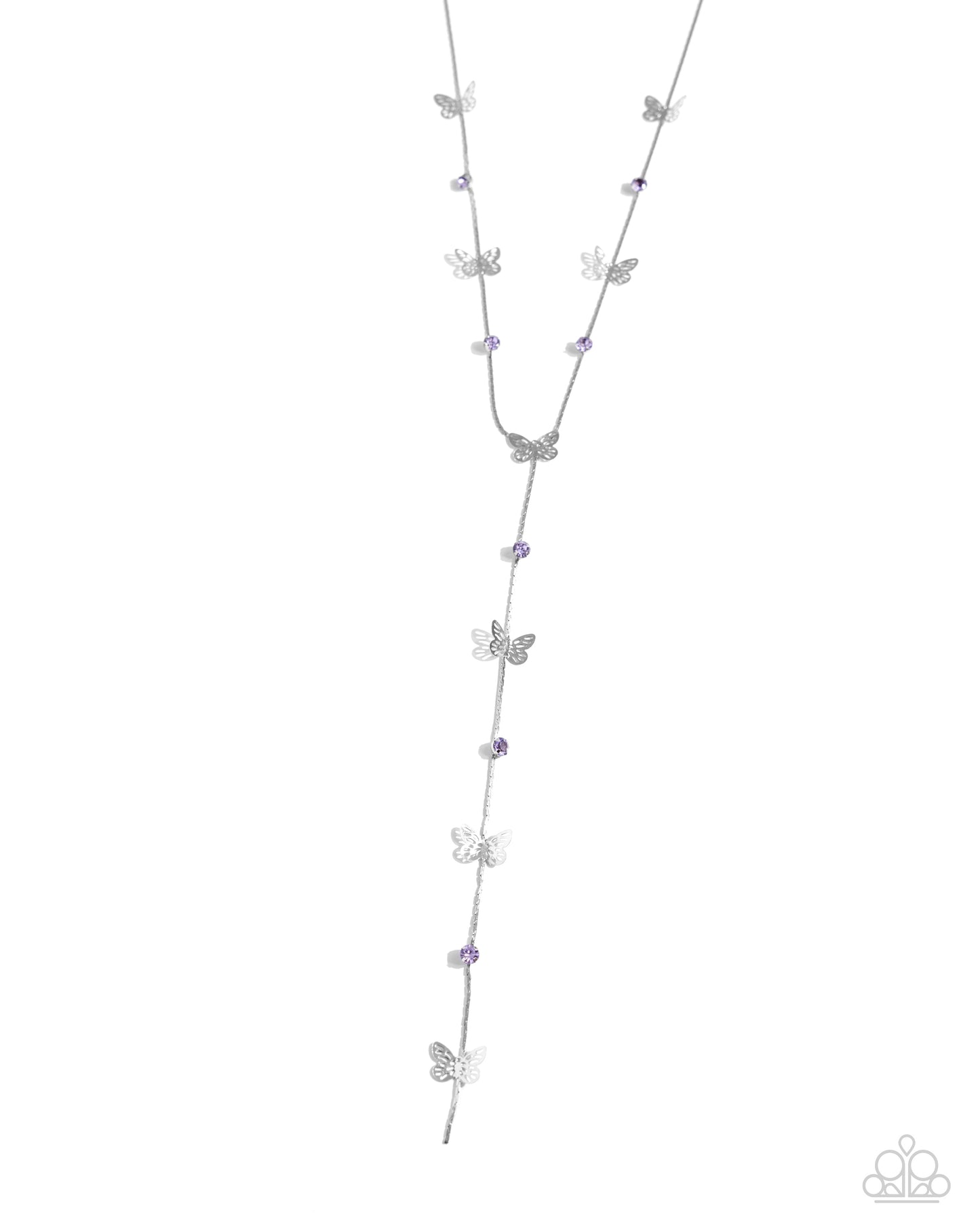 Aerial Attention - purple - Paparazzi necklace