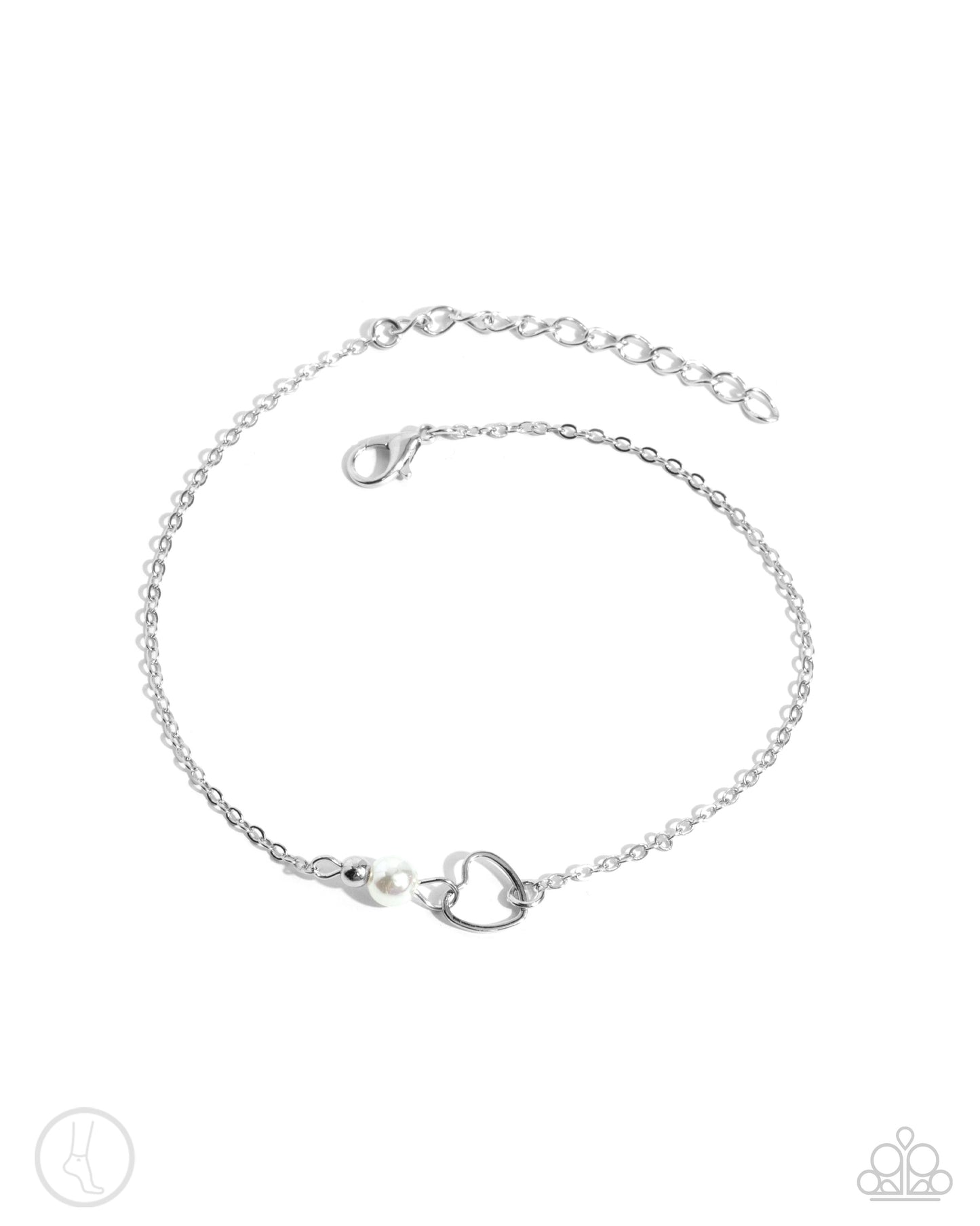 Affectionate Assertion - white - Paparazzi anklet