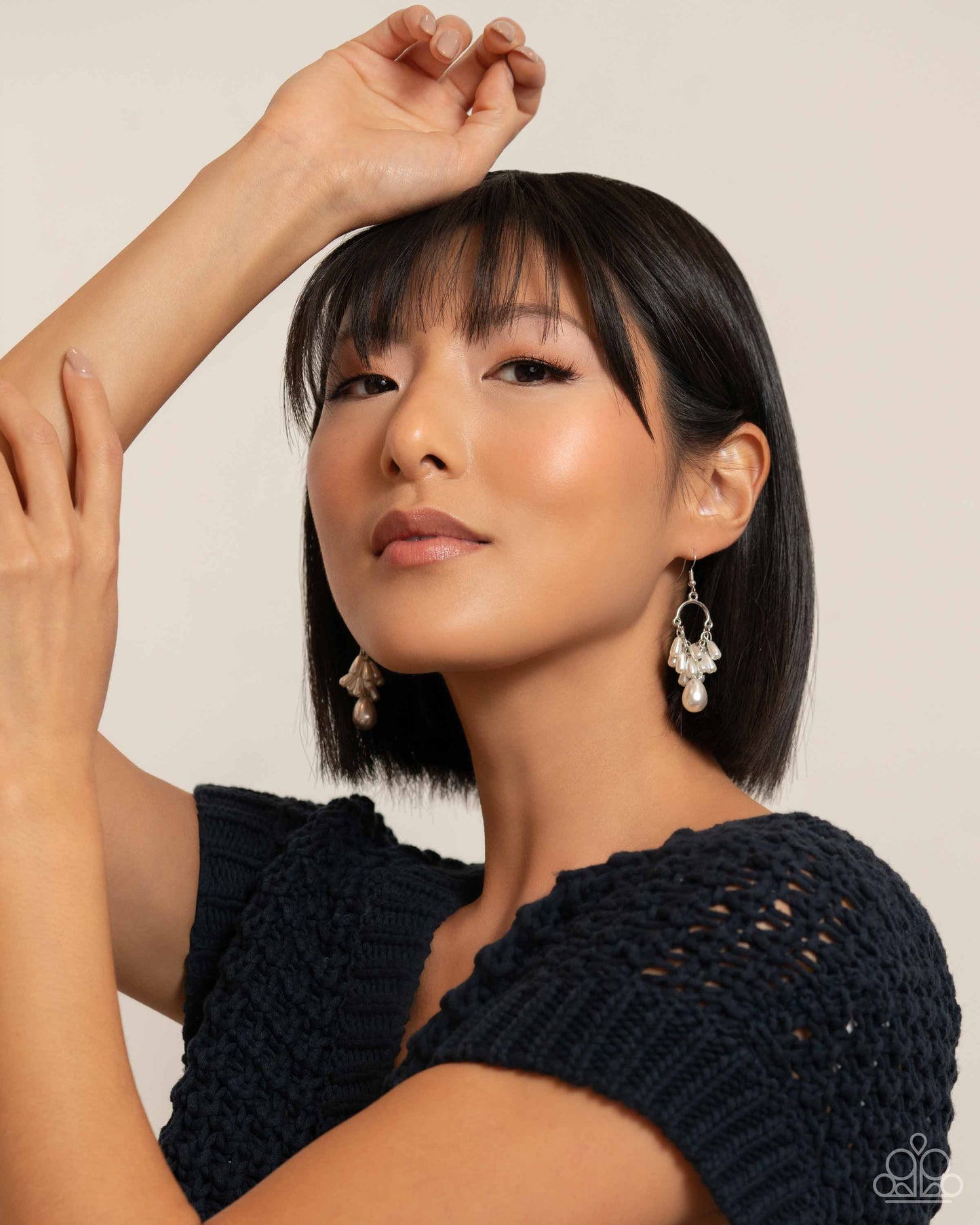 Ahoy There! - white - Paparazzi earrings