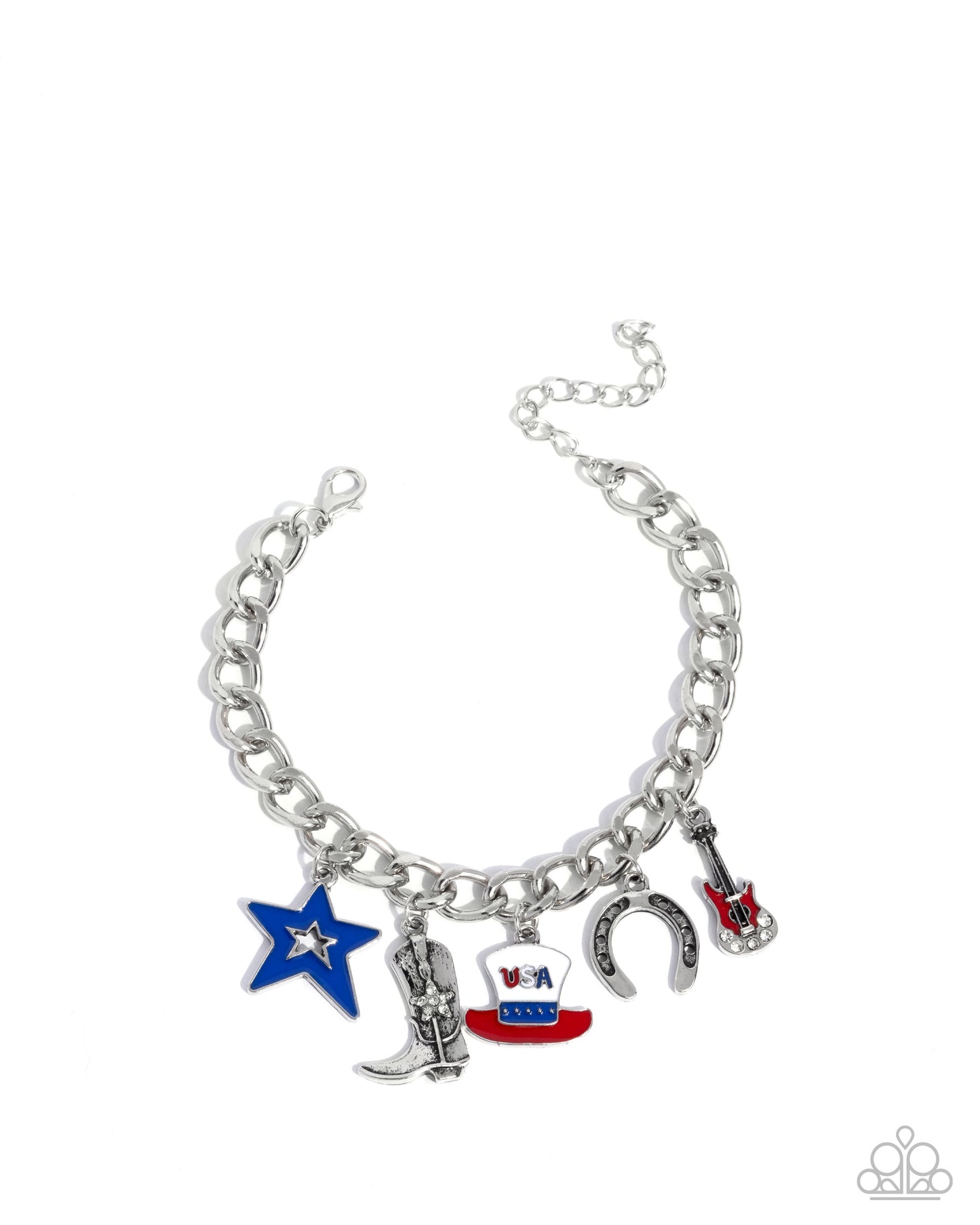 All-American Adornment - red - Paparazzi bracelet