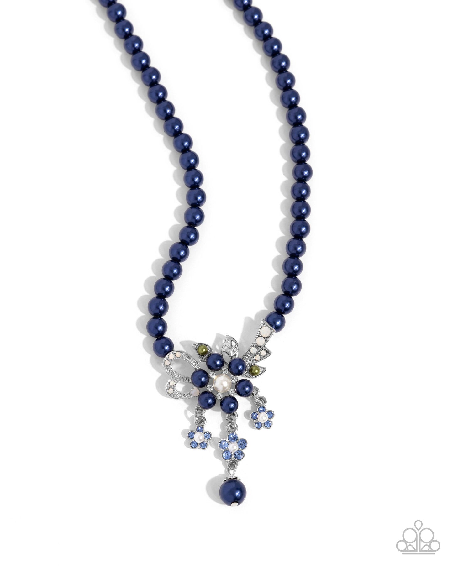 All Over TON - blue - Paparazzi necklace