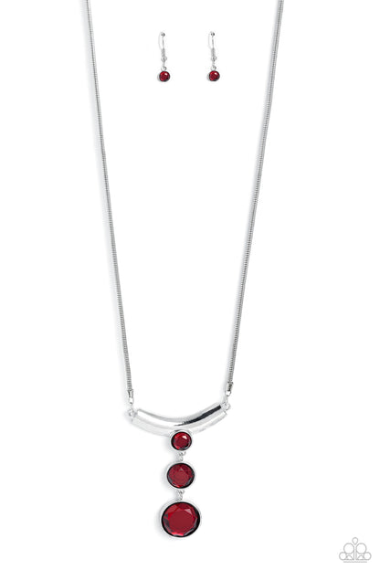 Alluring Andante - red - Paparazzi necklace