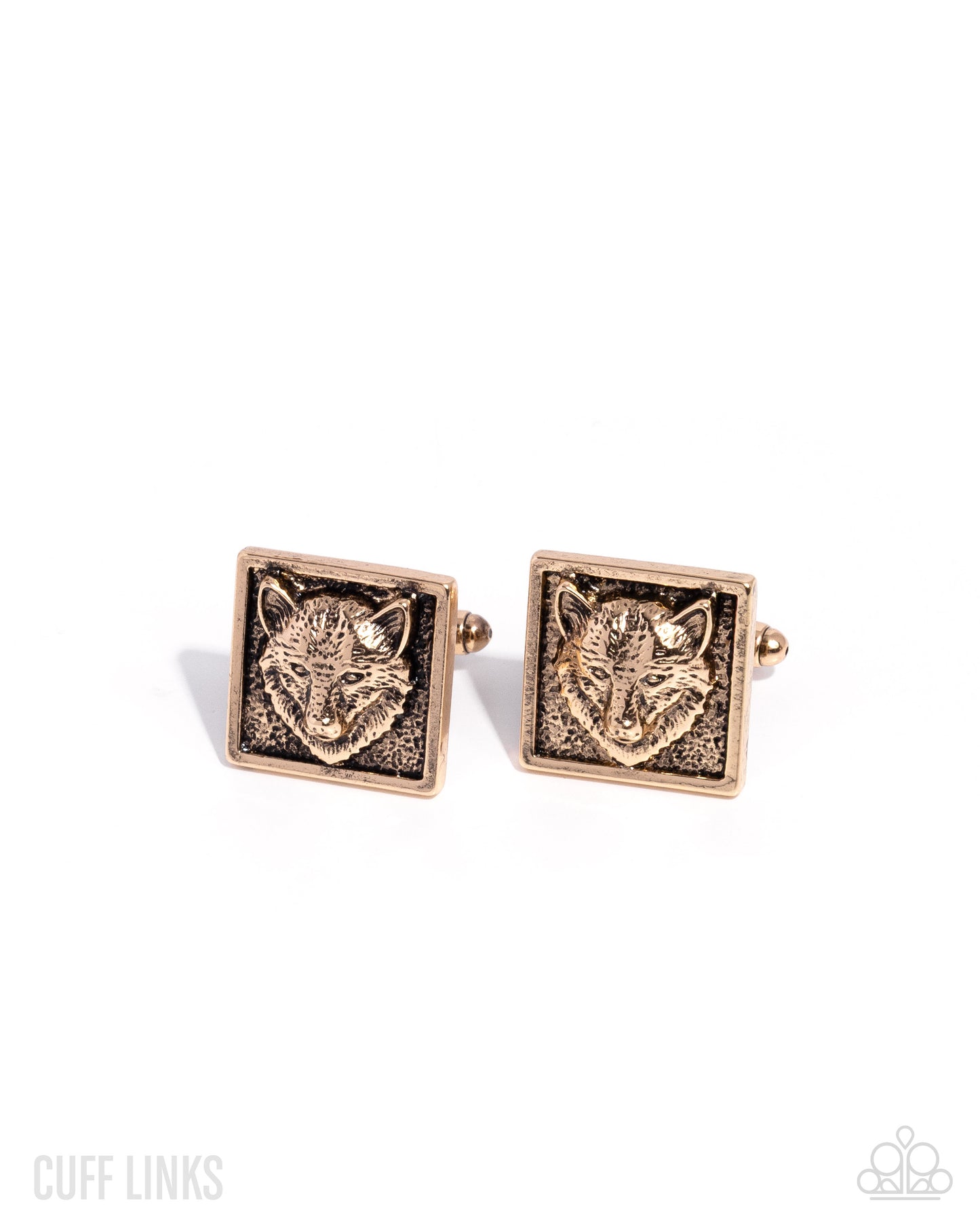 Alpha of the Pack - gold - Paparazzi MENS cufflinks
