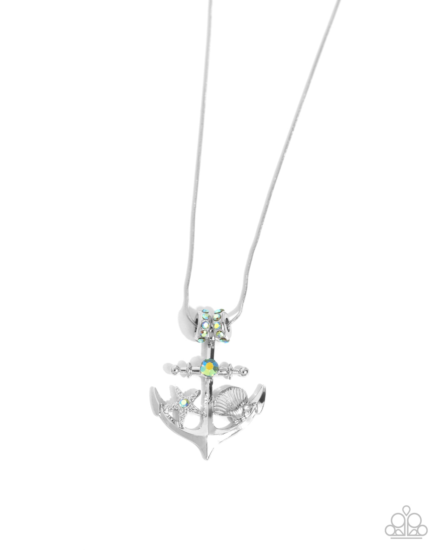 Anchored Accent - green - Paparazzi necklace