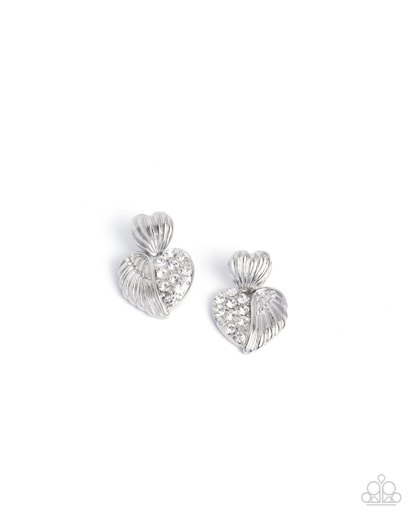 Angelic Adornment - white - Paparazzi earrings