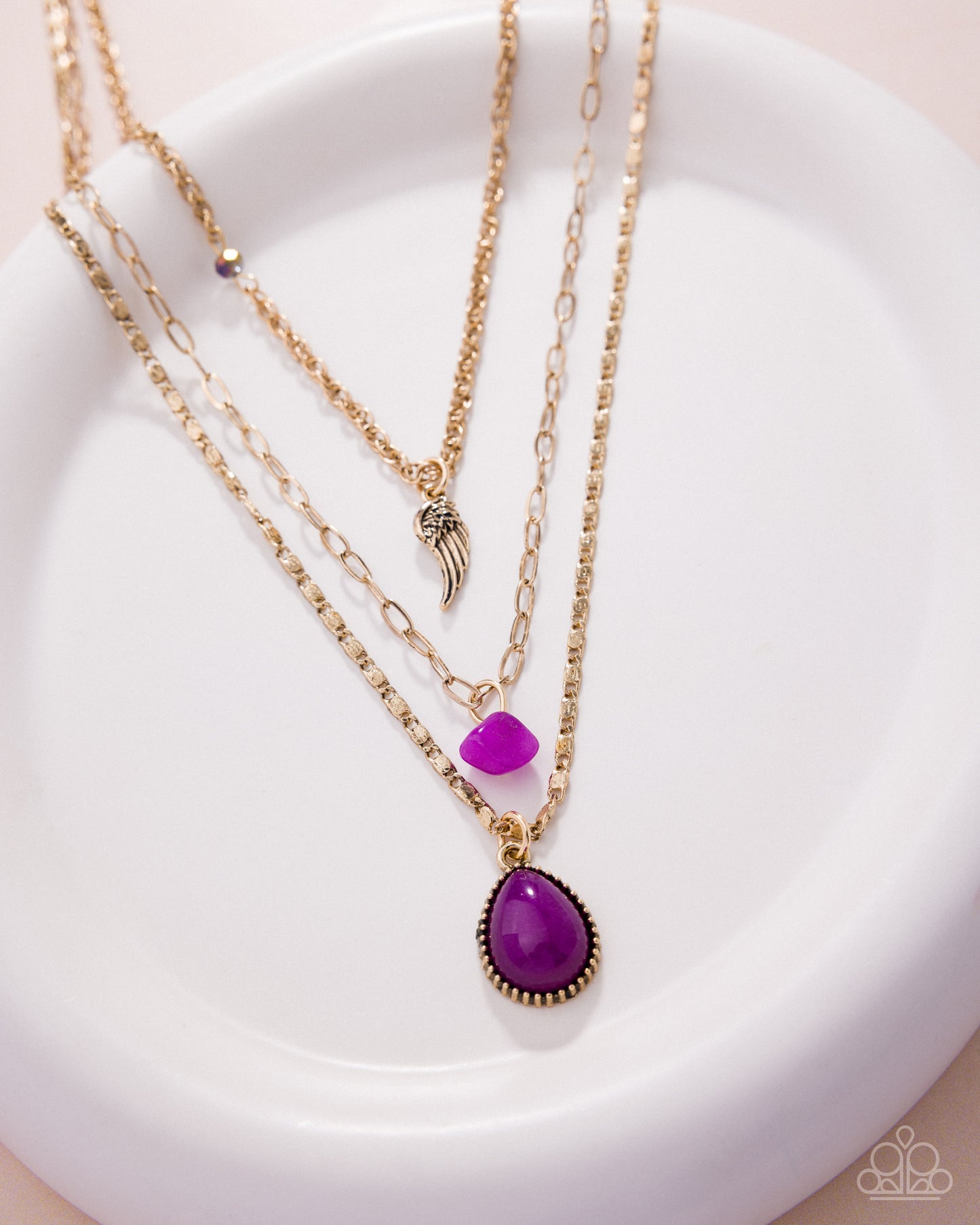 Angelic Anthem - purple - Paparazzi necklace