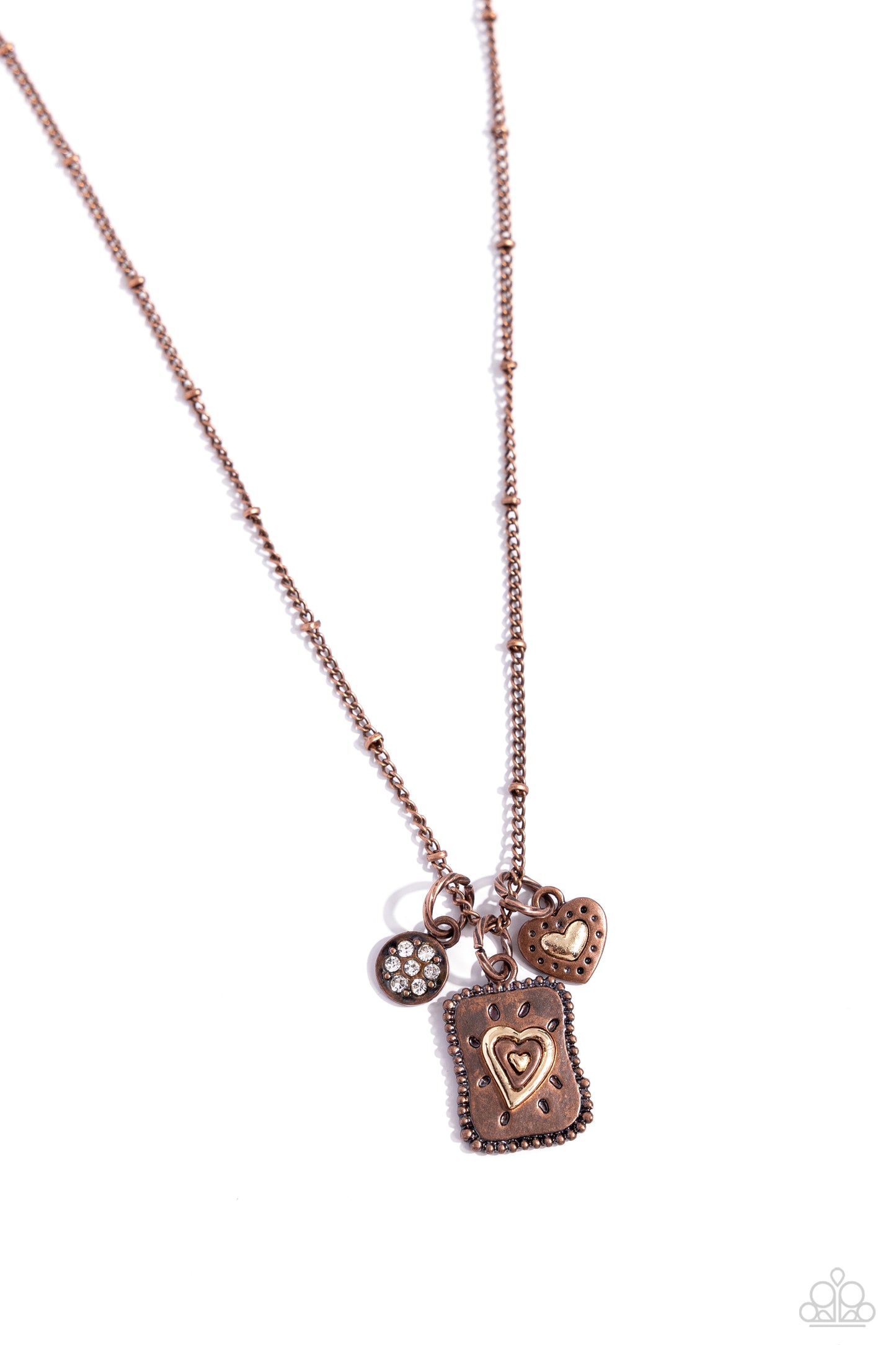 Antiqued Admiration - copper - Paparazzi necklace