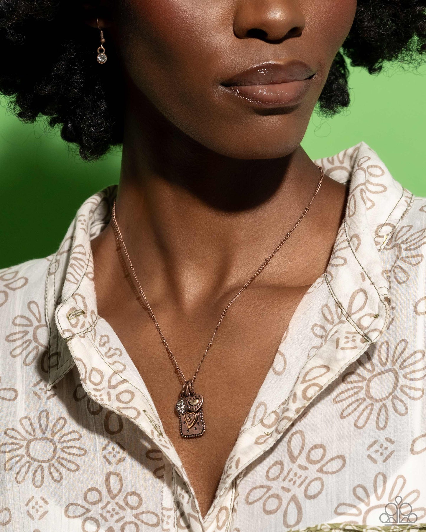 Antiqued Admiration - copper - Paparazzi necklace