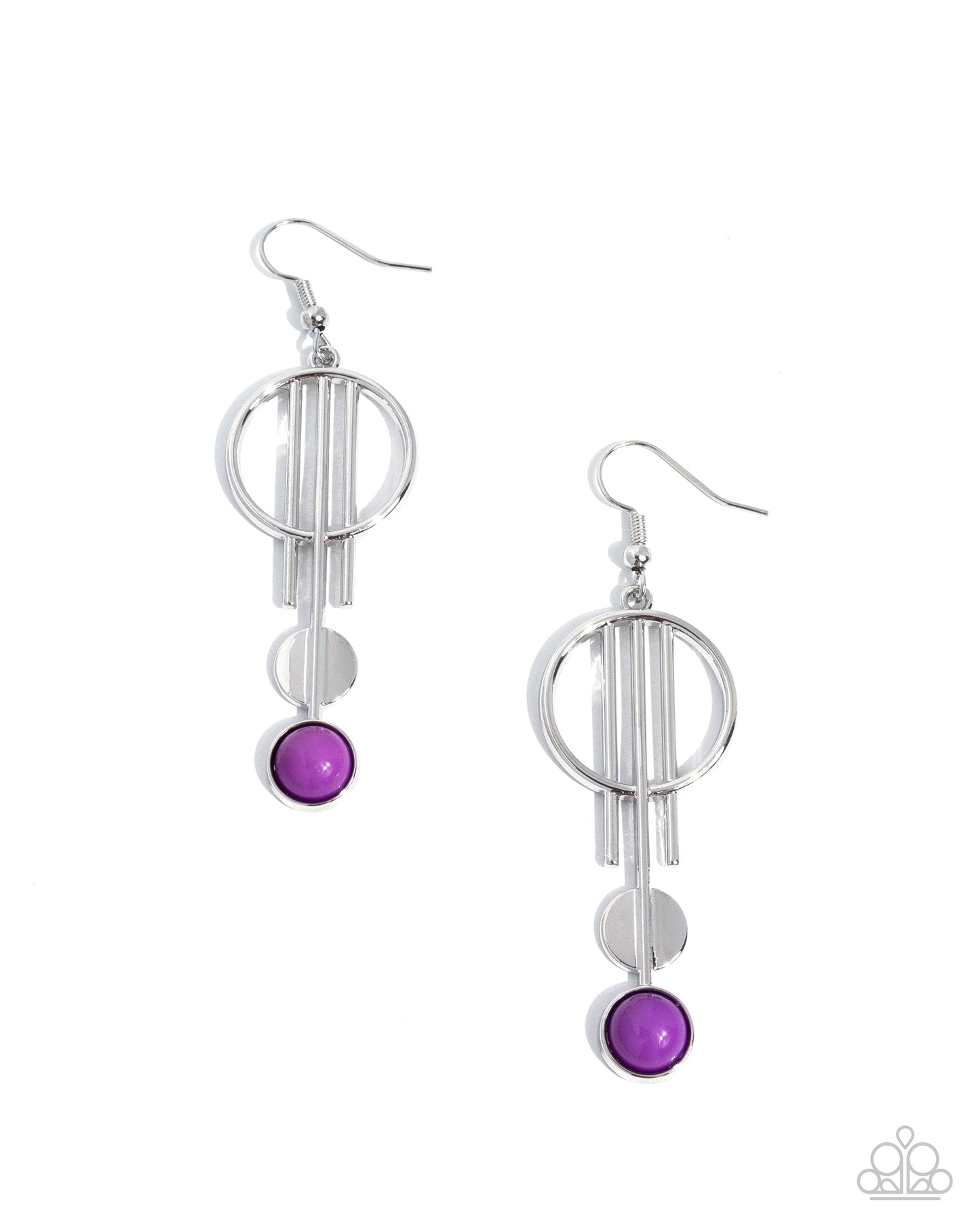 Artistic Attitude - purple - Paparazzi earrings