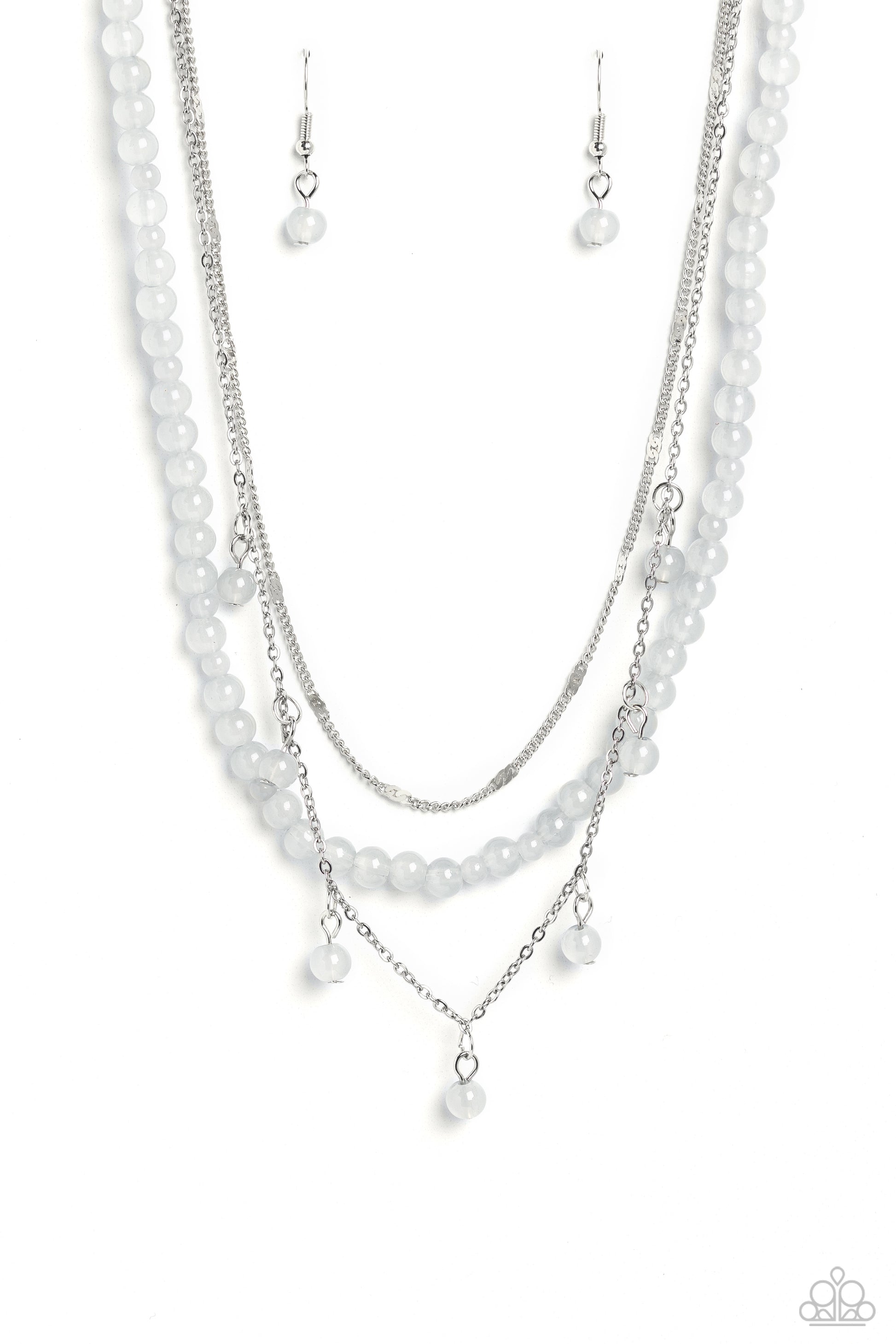 BEAD All About It - silver - Paparazzi necklace