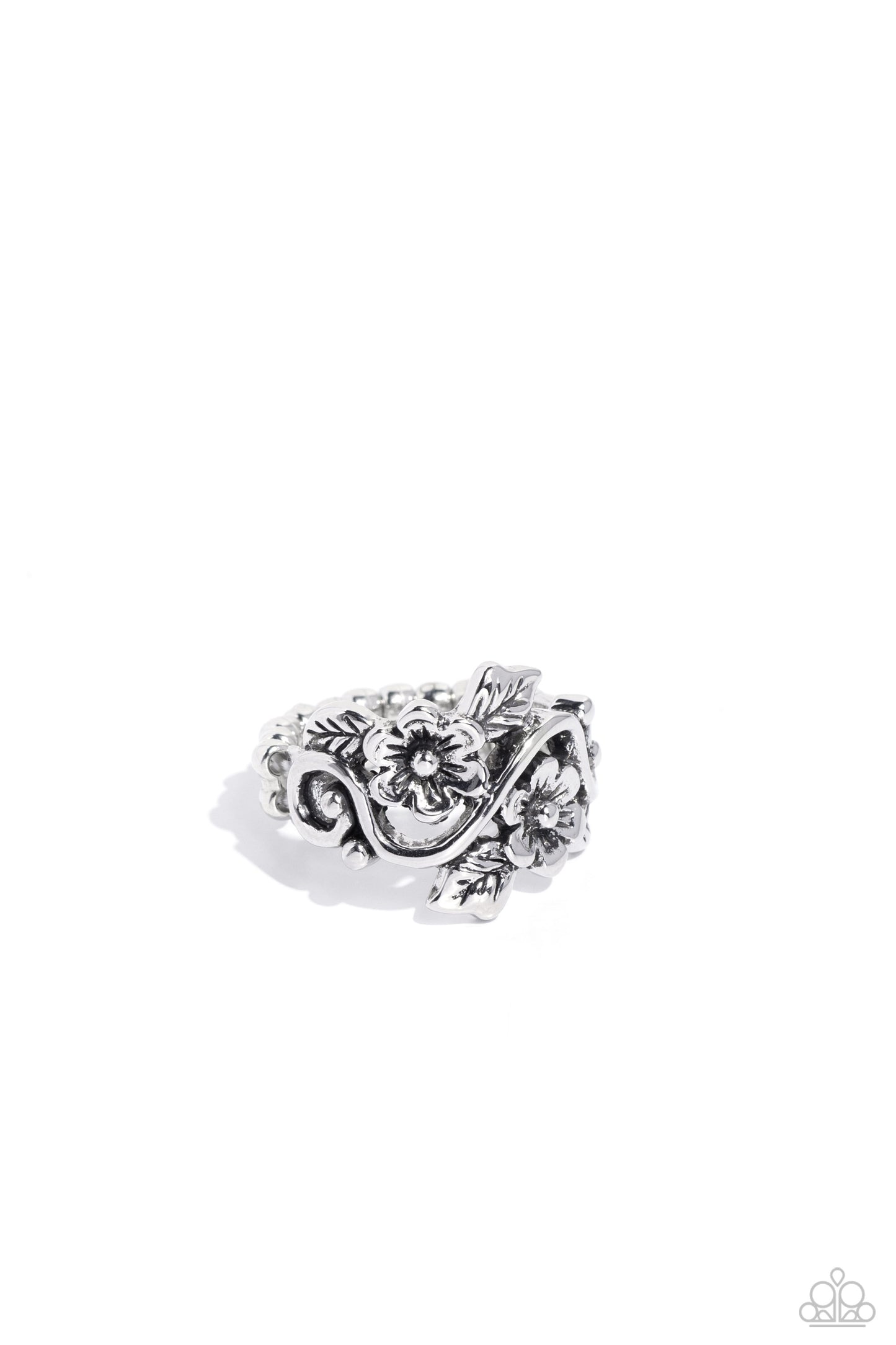 Backyard Beauty - silver - Paparazzi ring