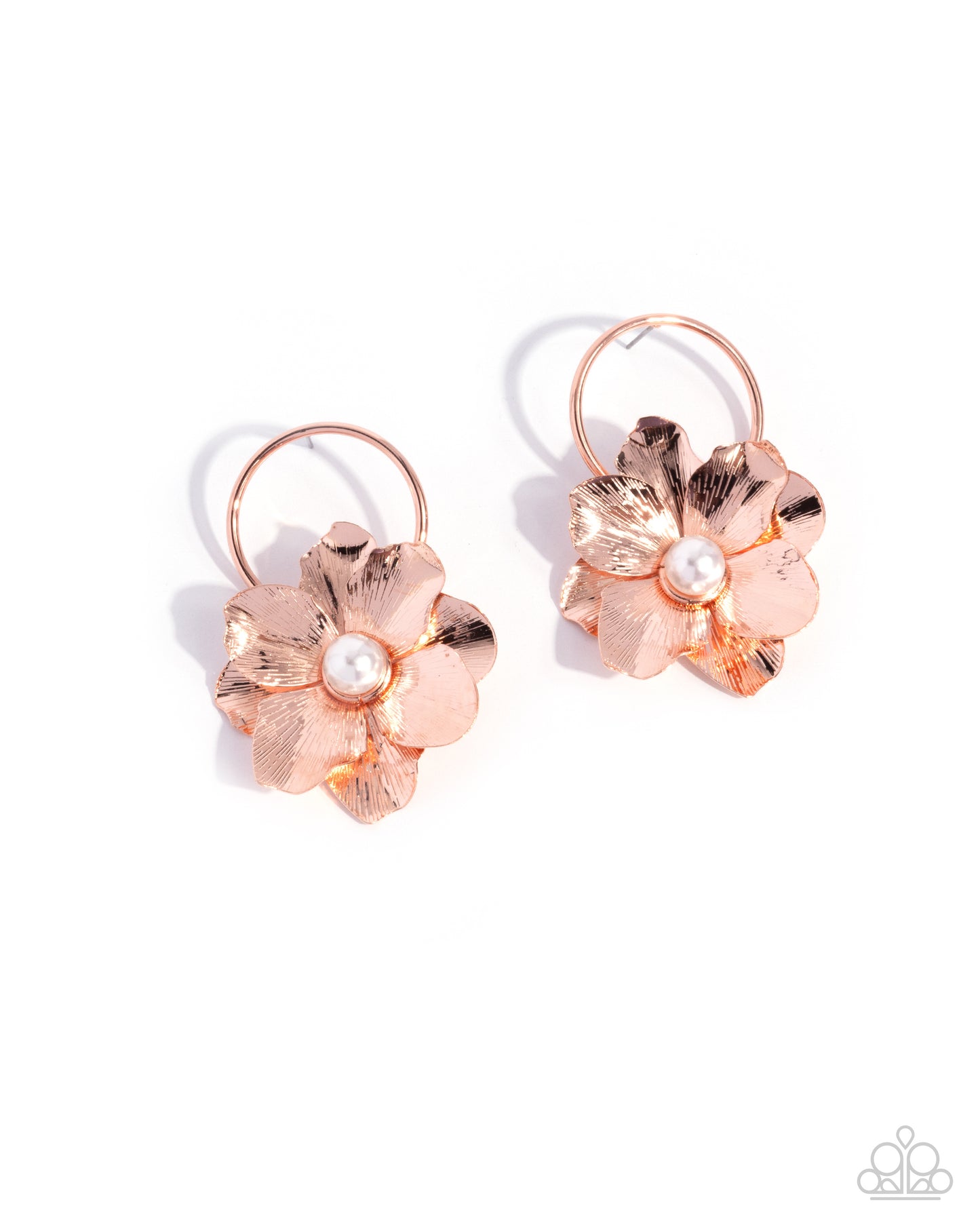 Backyard Bling - copper - Paparazzi earrings