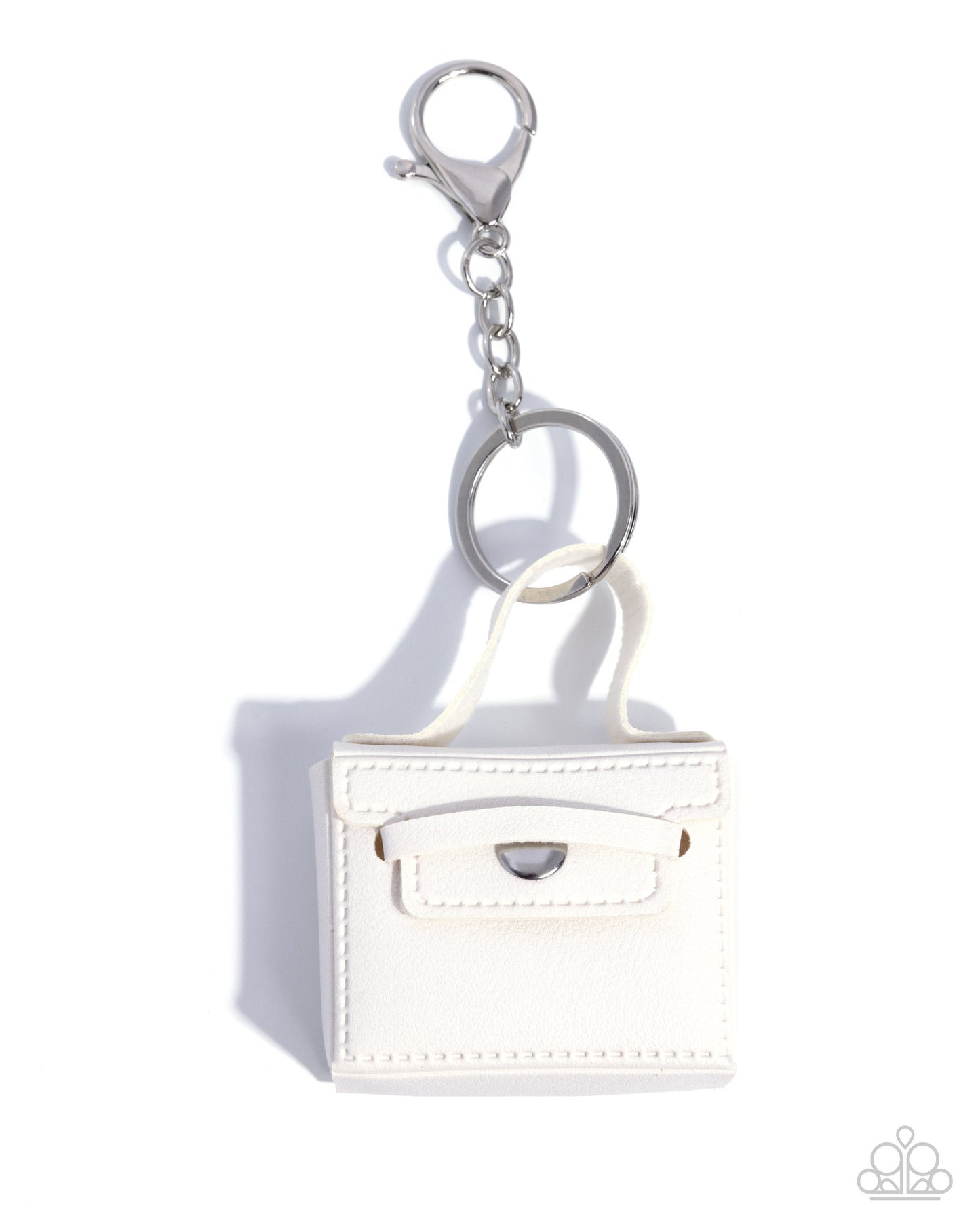 Bag of Tricks - white - Paparazzi bag charm