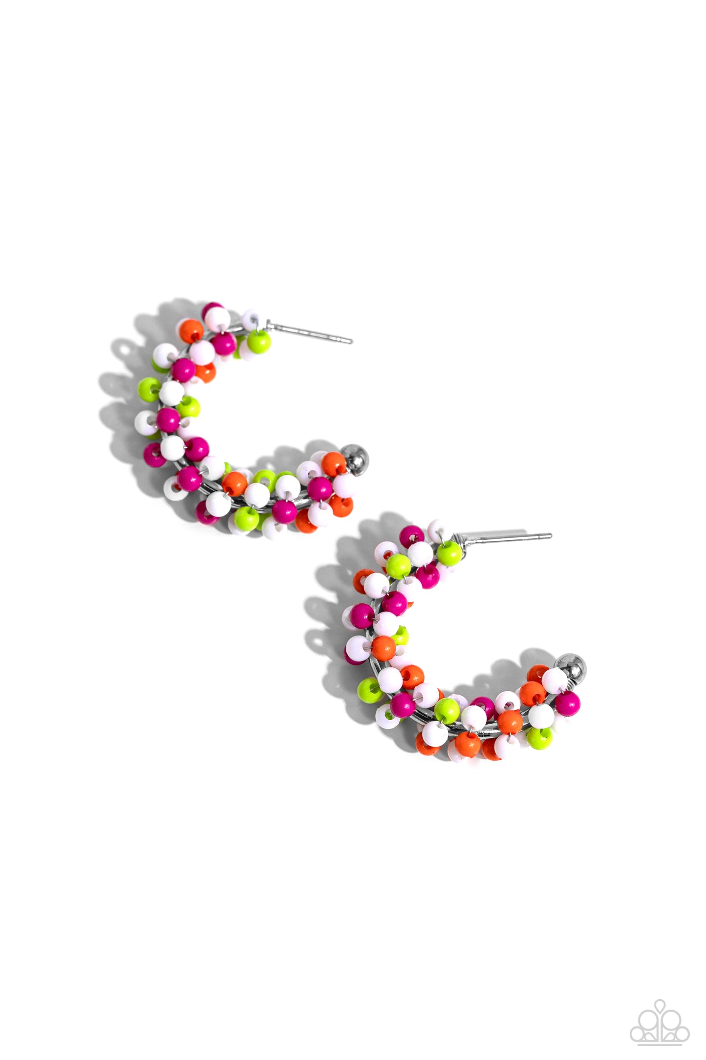 Balloon Backdrop - white - Paparazzi earrings