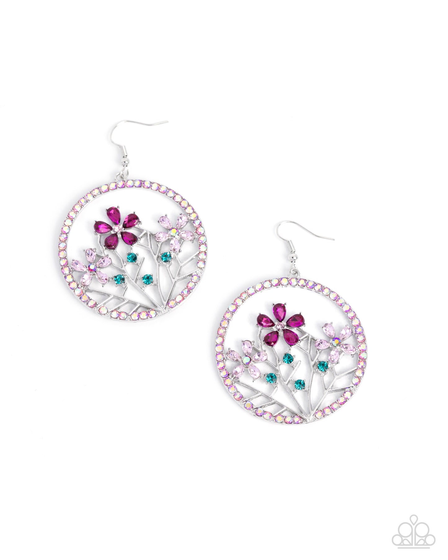 Basic Bouquet - pink - Paparazzi earrings