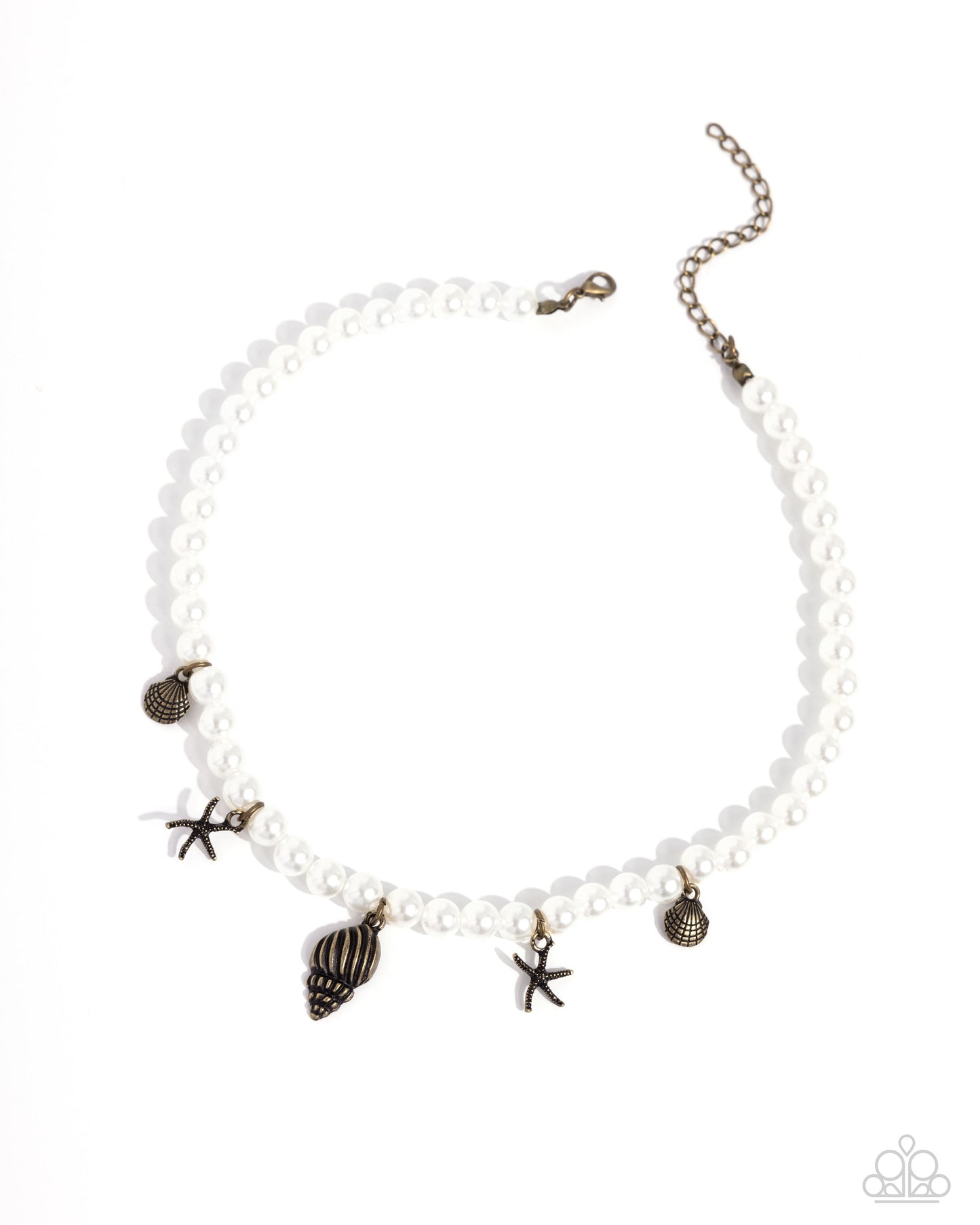 Beachcomber Beauty - brass - Paparazzi necklace