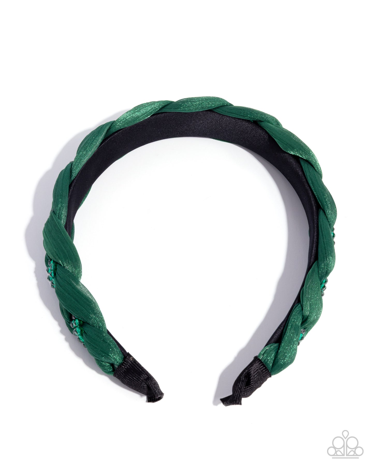 Beaded Boarding School - green - Paparazzi headband