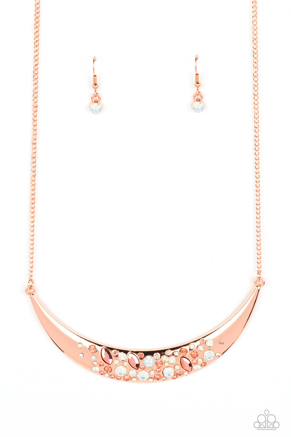 Bejeweled Baroness - copper - Paparazzi necklace