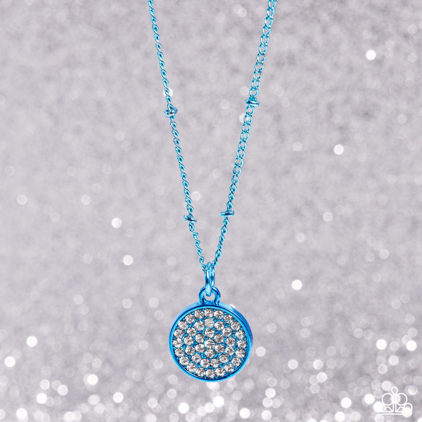 Bejeweled Basic - blue - Paparazzi necklace