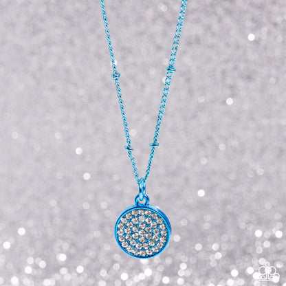 Bejeweled Basic - blue - Paparazzi necklace