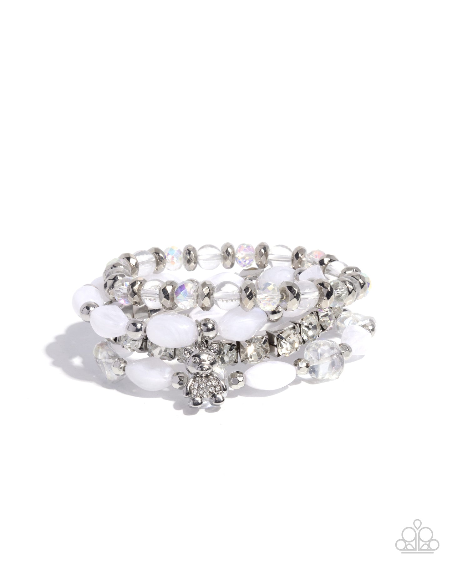 Bewitching Bear - white - Paparazzi bracelet