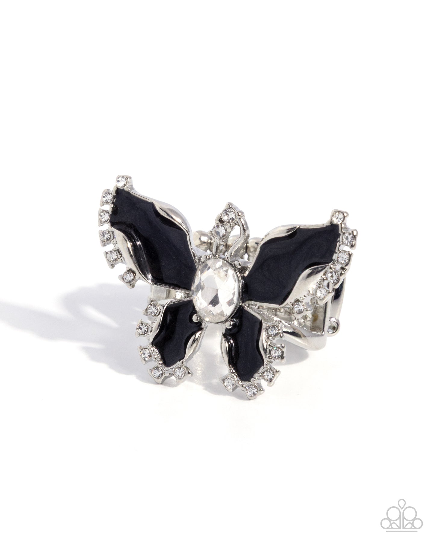 Bewitching Butterfly - black - Paparazzi ring