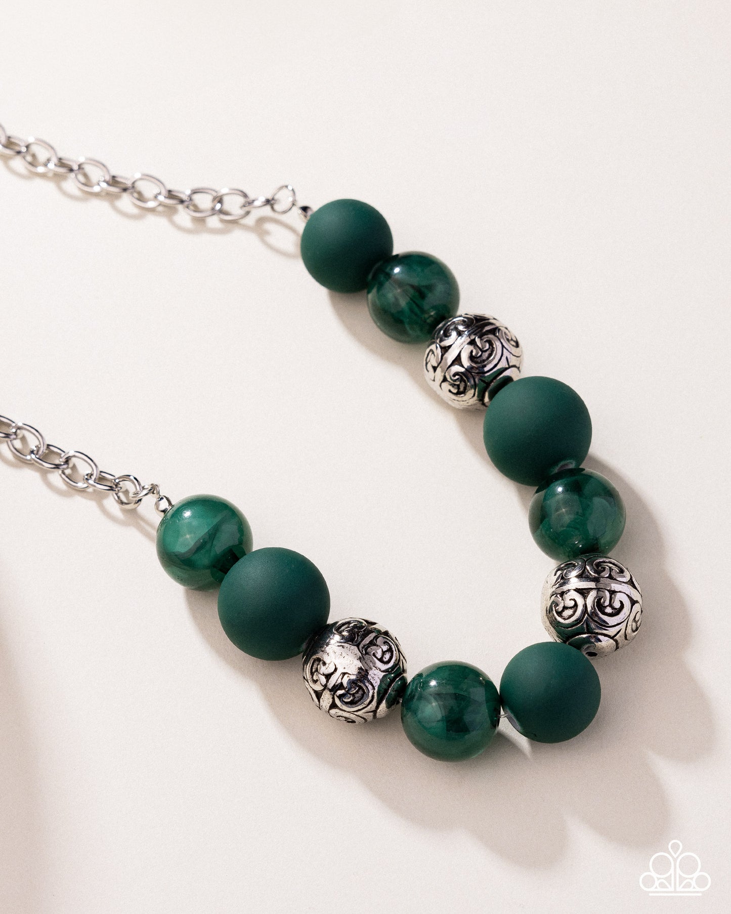 Bewitching Texture - green - Paparazzi necklace