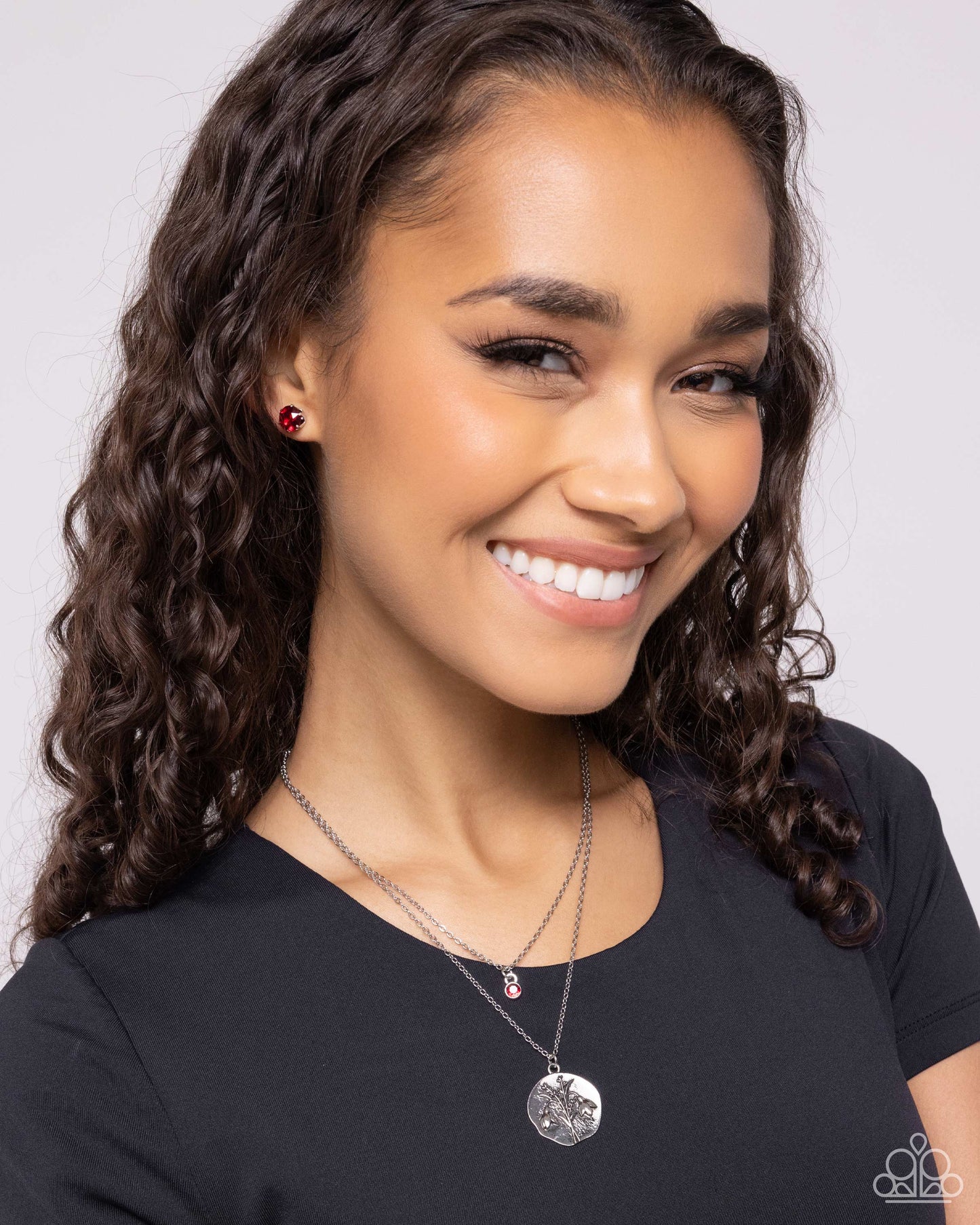 Birthstone Beauty - red (January) - Paparazzi necklace