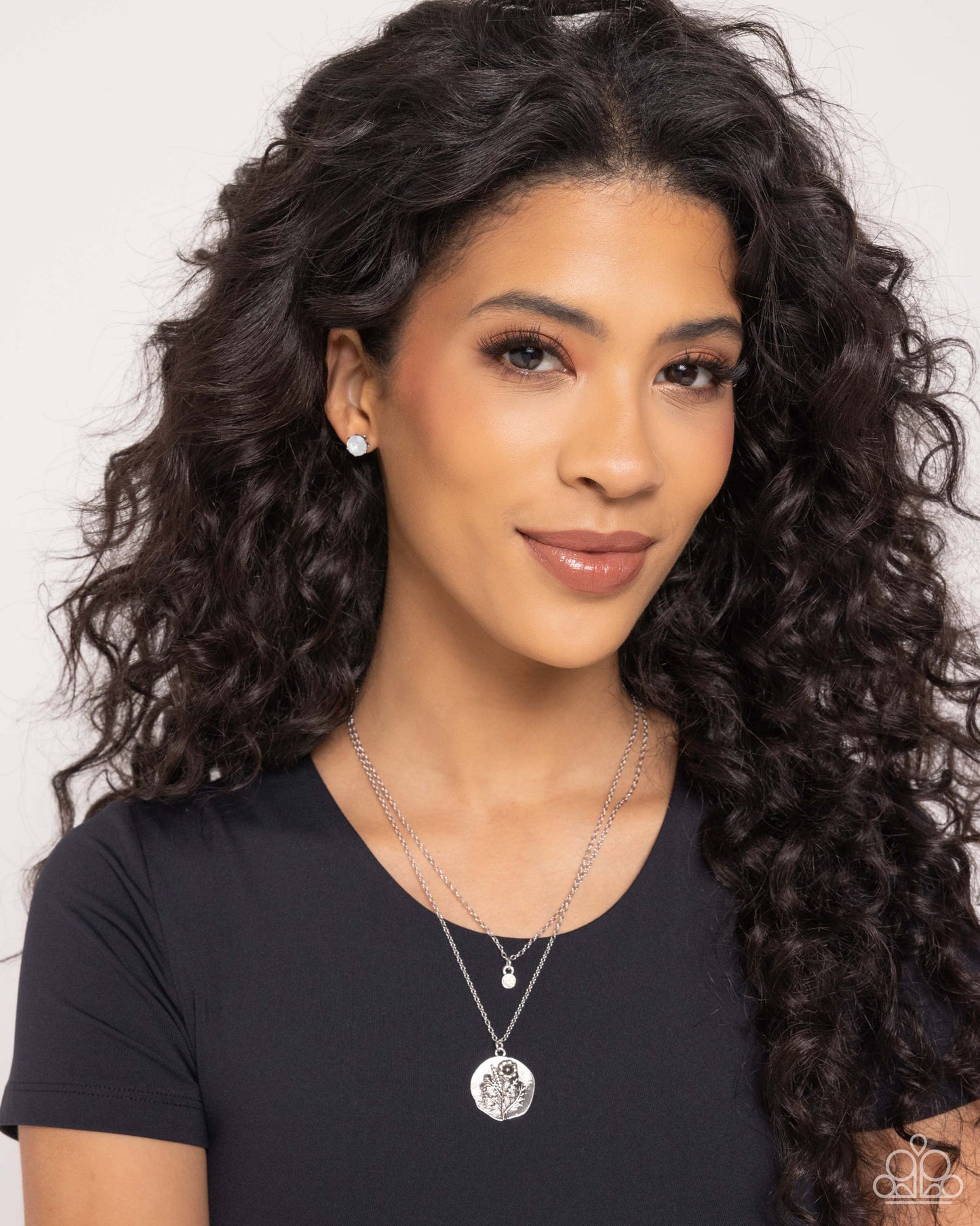 Birthstone Beauty - white (October) - Paparazzi necklace