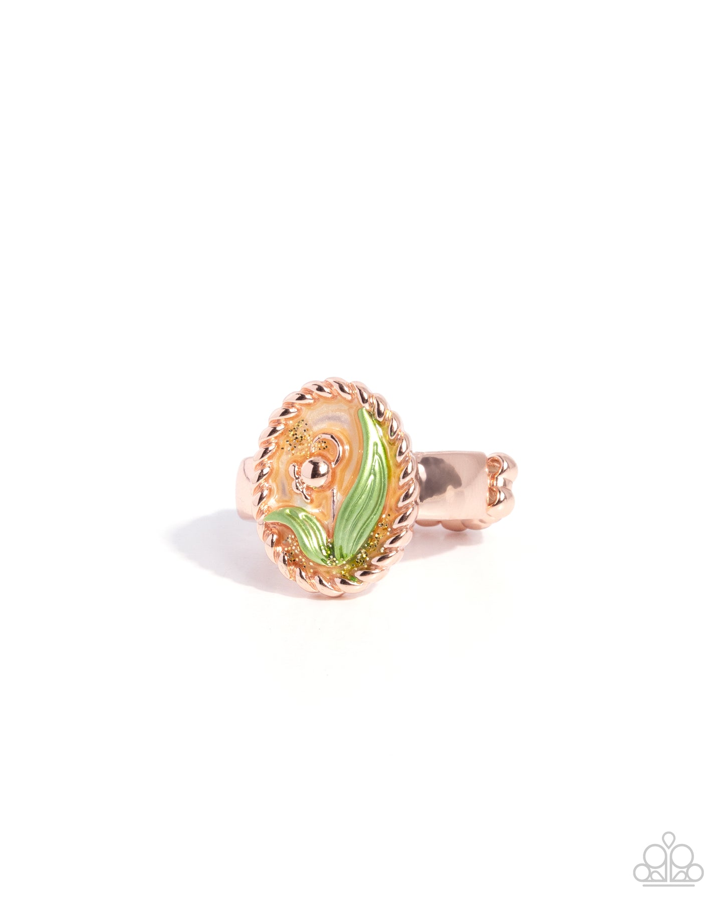 Blooming Barrier - rose gold - Paparazzi ring