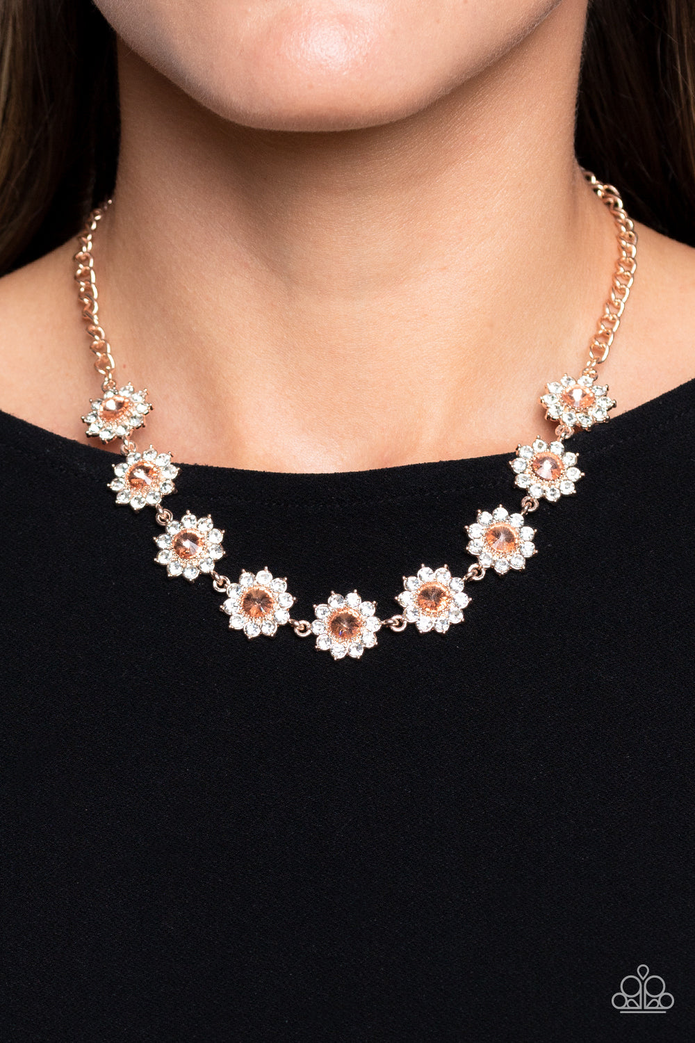 Blooming Strass Necklace S00 - Fashion Jewellery M68374